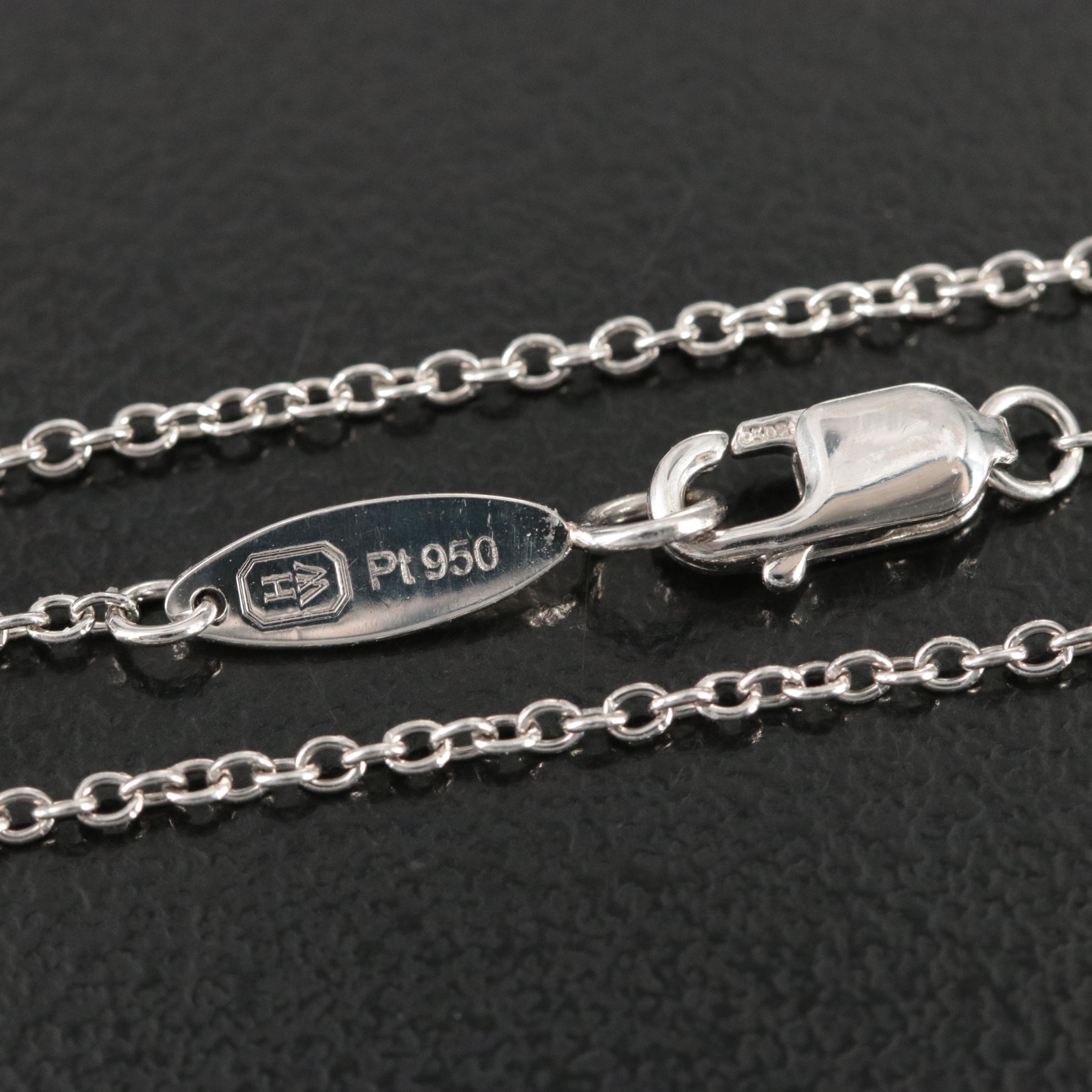 Harry Winston Platinum and Diamond Lucky 8 Charm Necklace