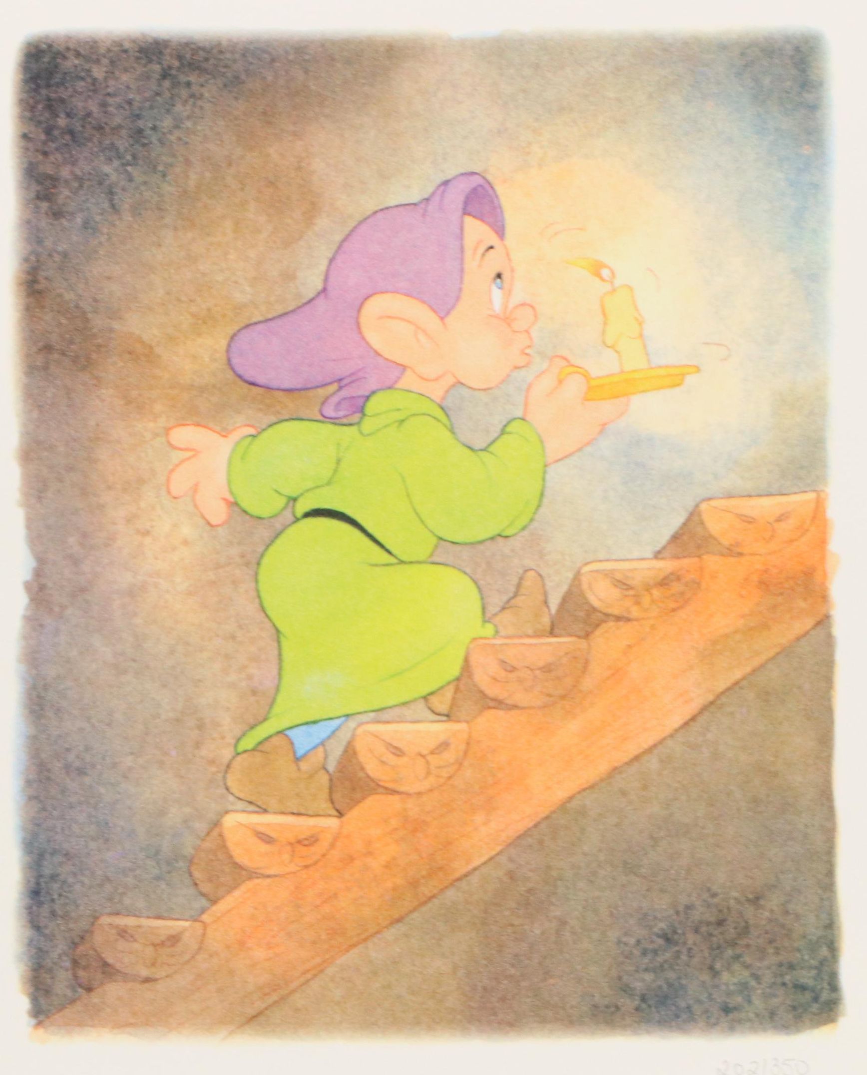 Marvin and Guell Disney's Snow White Dopey Offset Lithograph "...Lead the Way!"