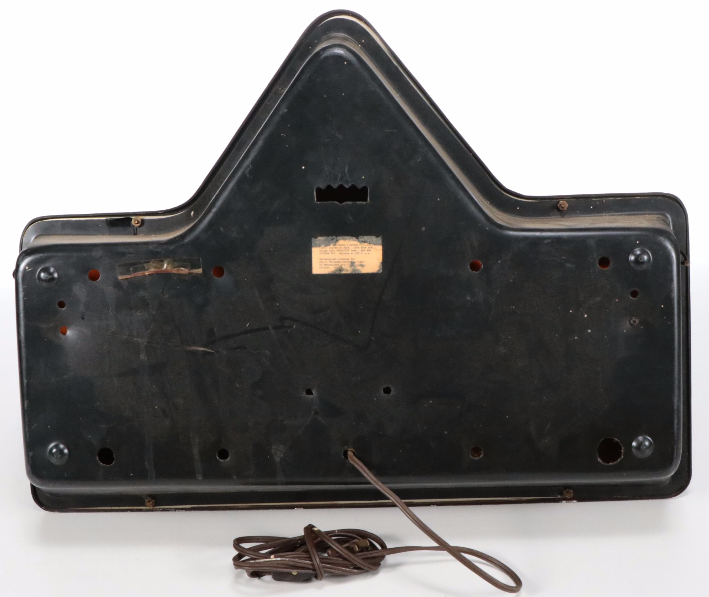 Blatz Beer Illuminated Metal Sign, Mid to Late 20th Century