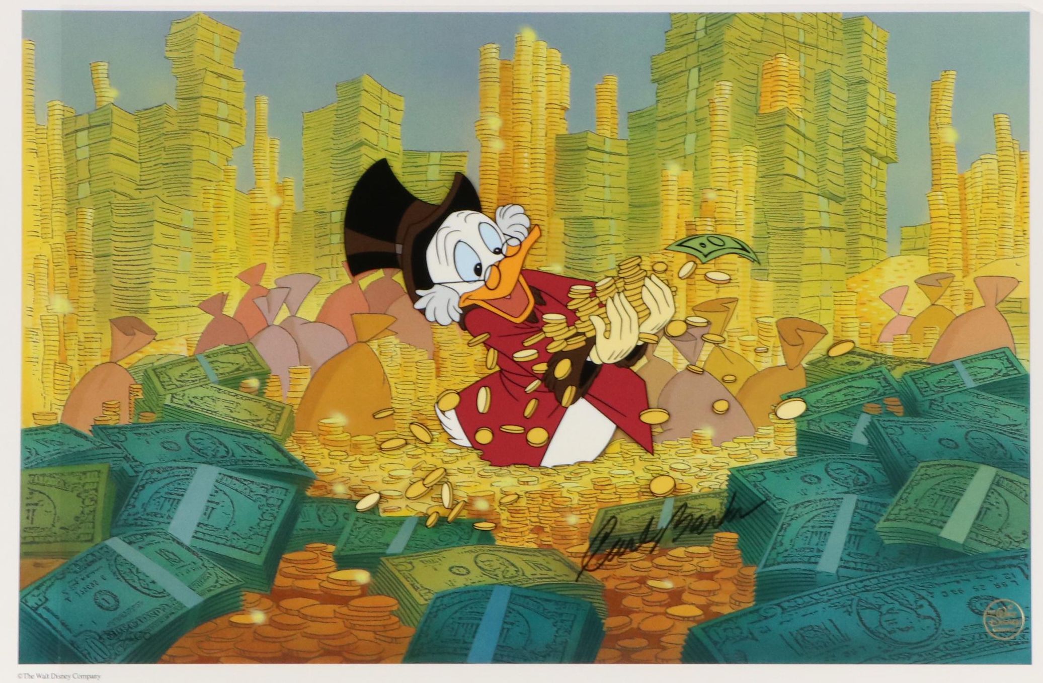 Disney Sericel "Scrooge McDuck and Money," 1995