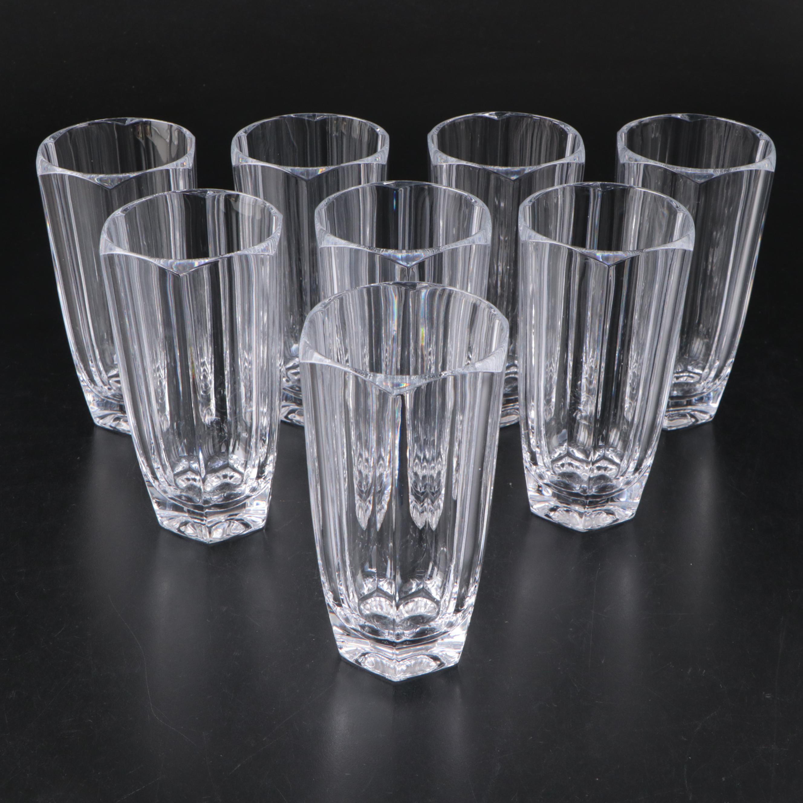 Ralph Lauren "Lumiere" Crystal Double Old Fashioned Glasses and Tumblers