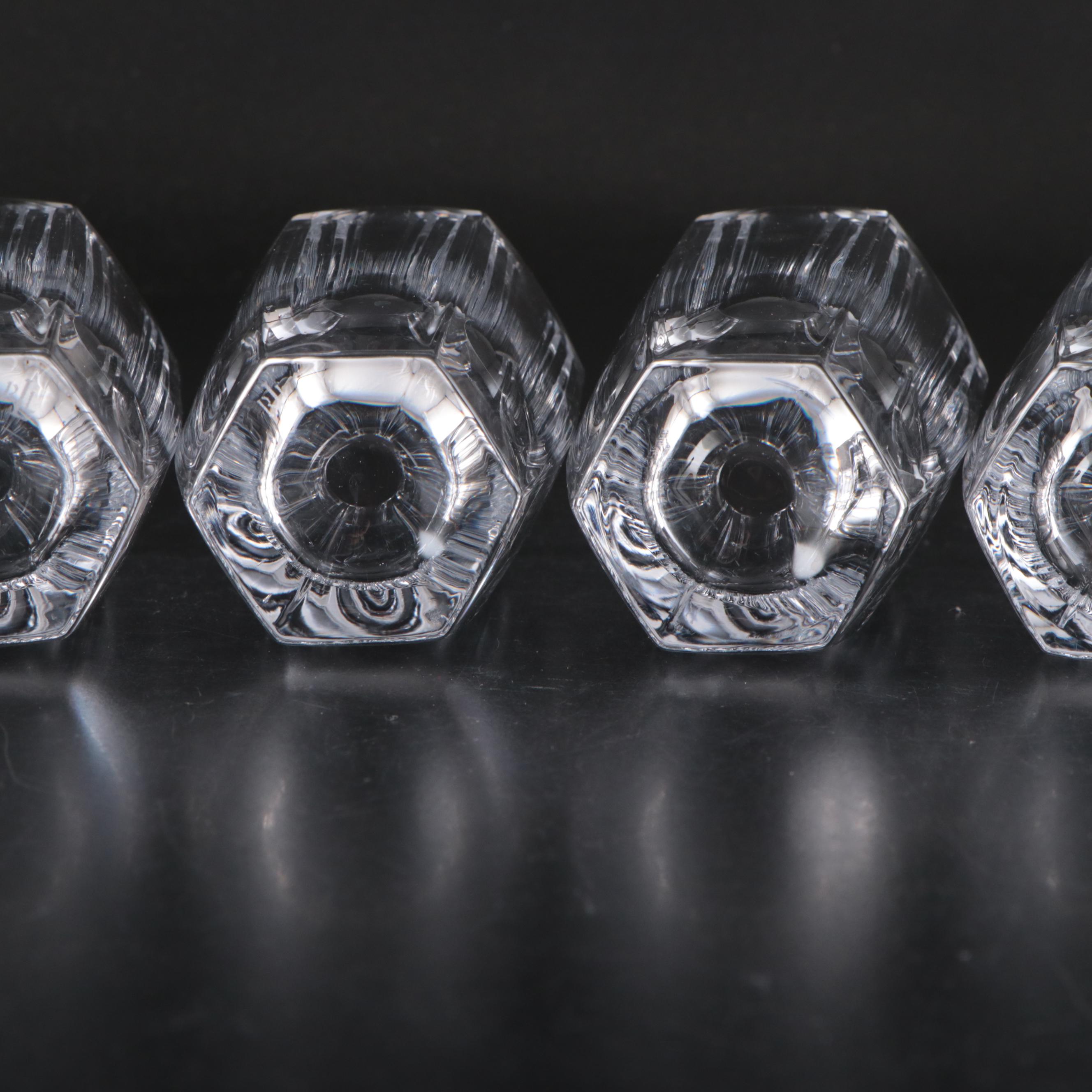 Ralph Lauren "Lumiere" Crystal Double Old Fashioned Glasses and Tumblers