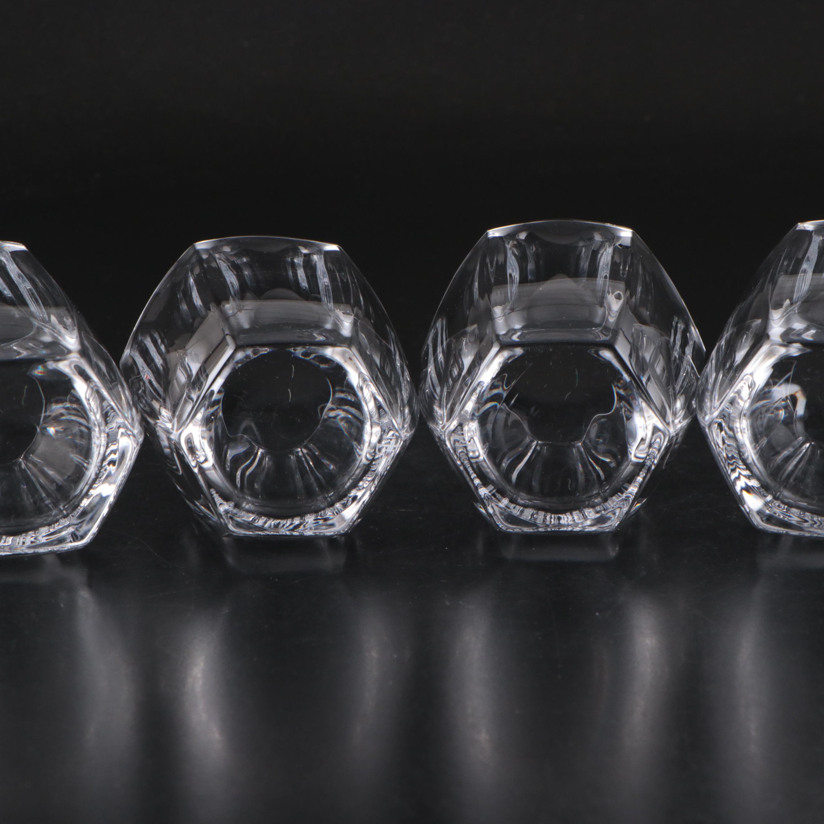 Ralph Lauren "Lumiere" Crystal Double Old Fashioned Glasses and Tumblers