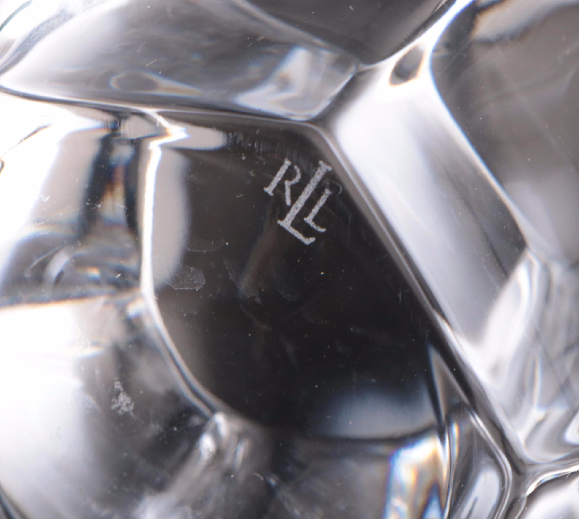 Ralph Lauren "Lumiere" Crystal Double Old Fashioned Glasses and Tumblers