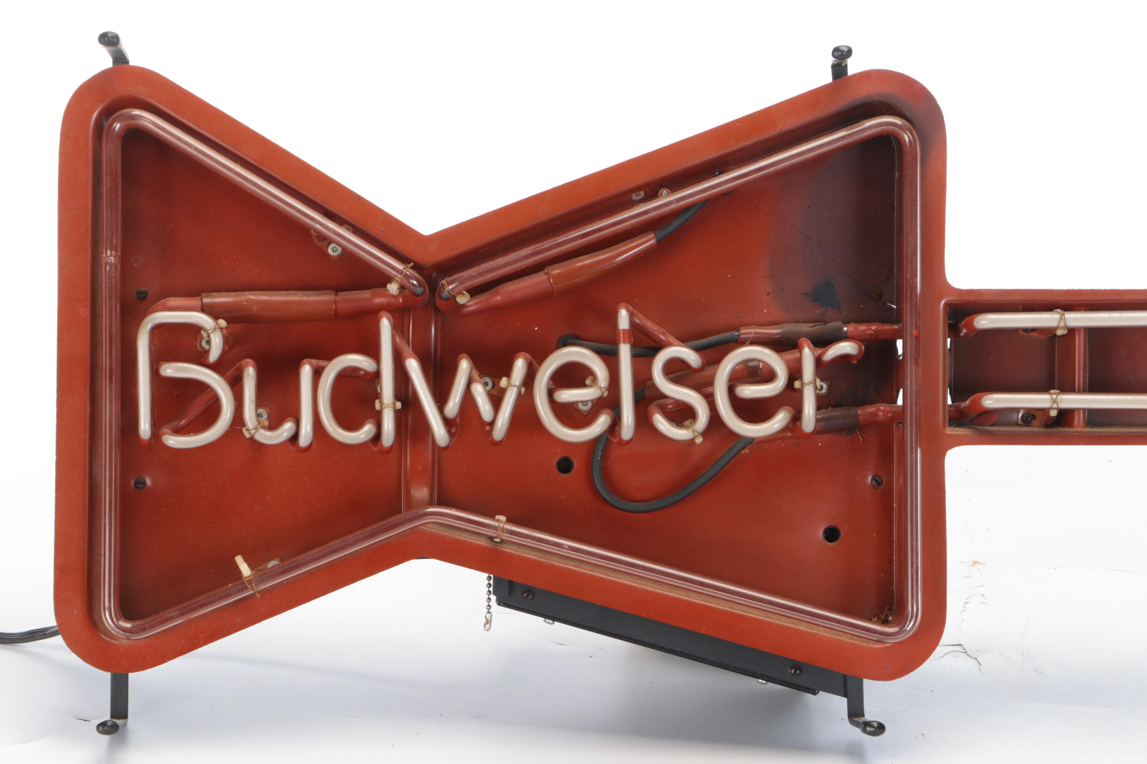 Budweiser Guitar Neon Light, 1990