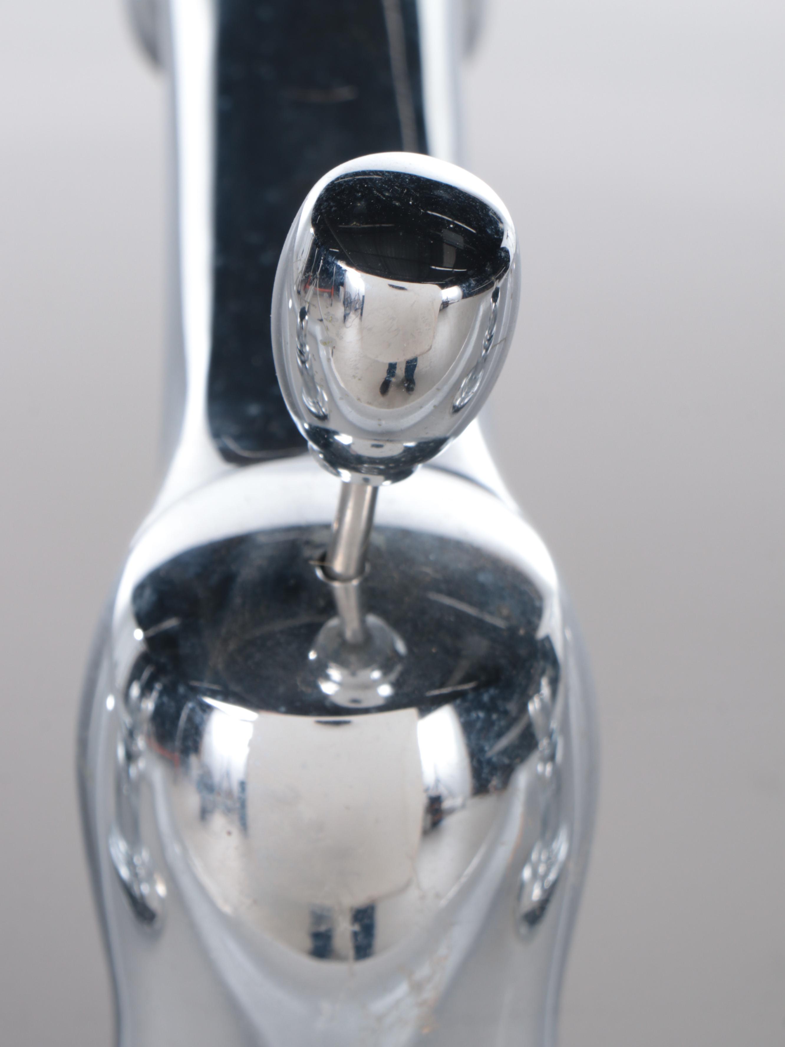 Modernist Style Porcelain Bathroom Sink with Wood and Glass Vanity