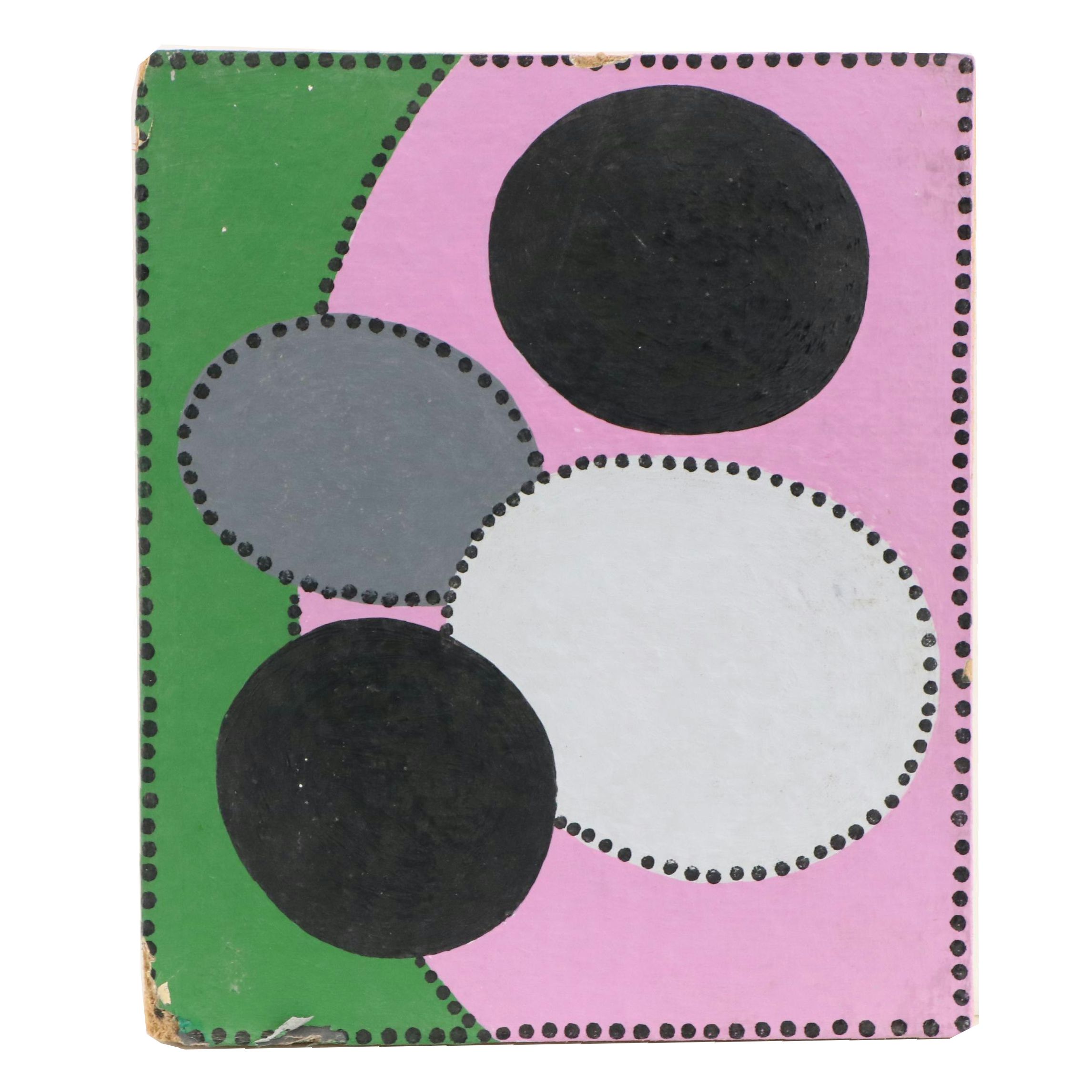 Achillo “Achi” Sullo Modern Abstract Acrylic Painting, Mid–Late 20th Century