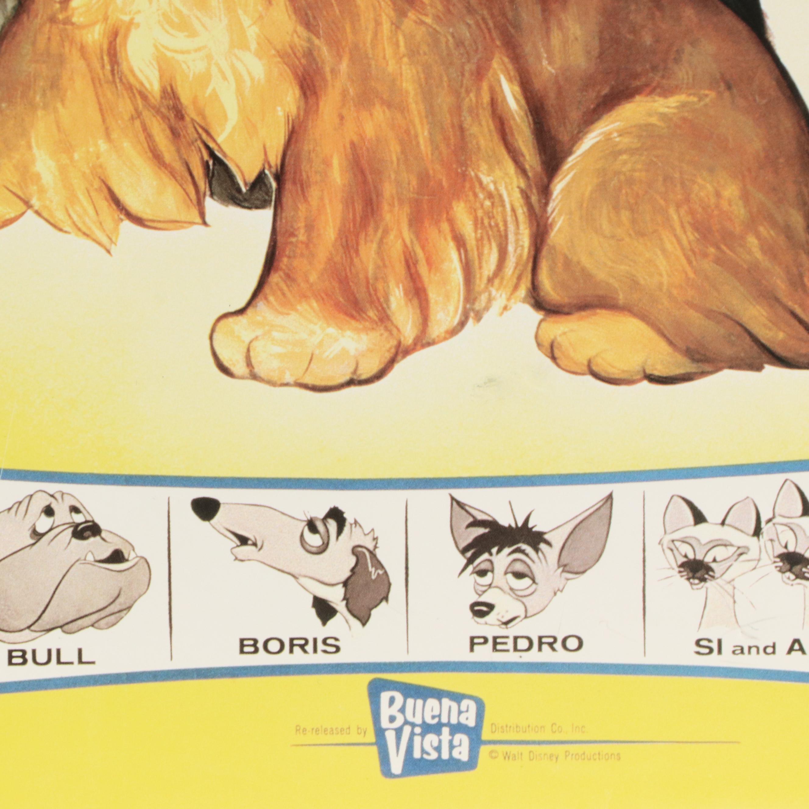 Disney "Lady and the Tramp" Movie Poster