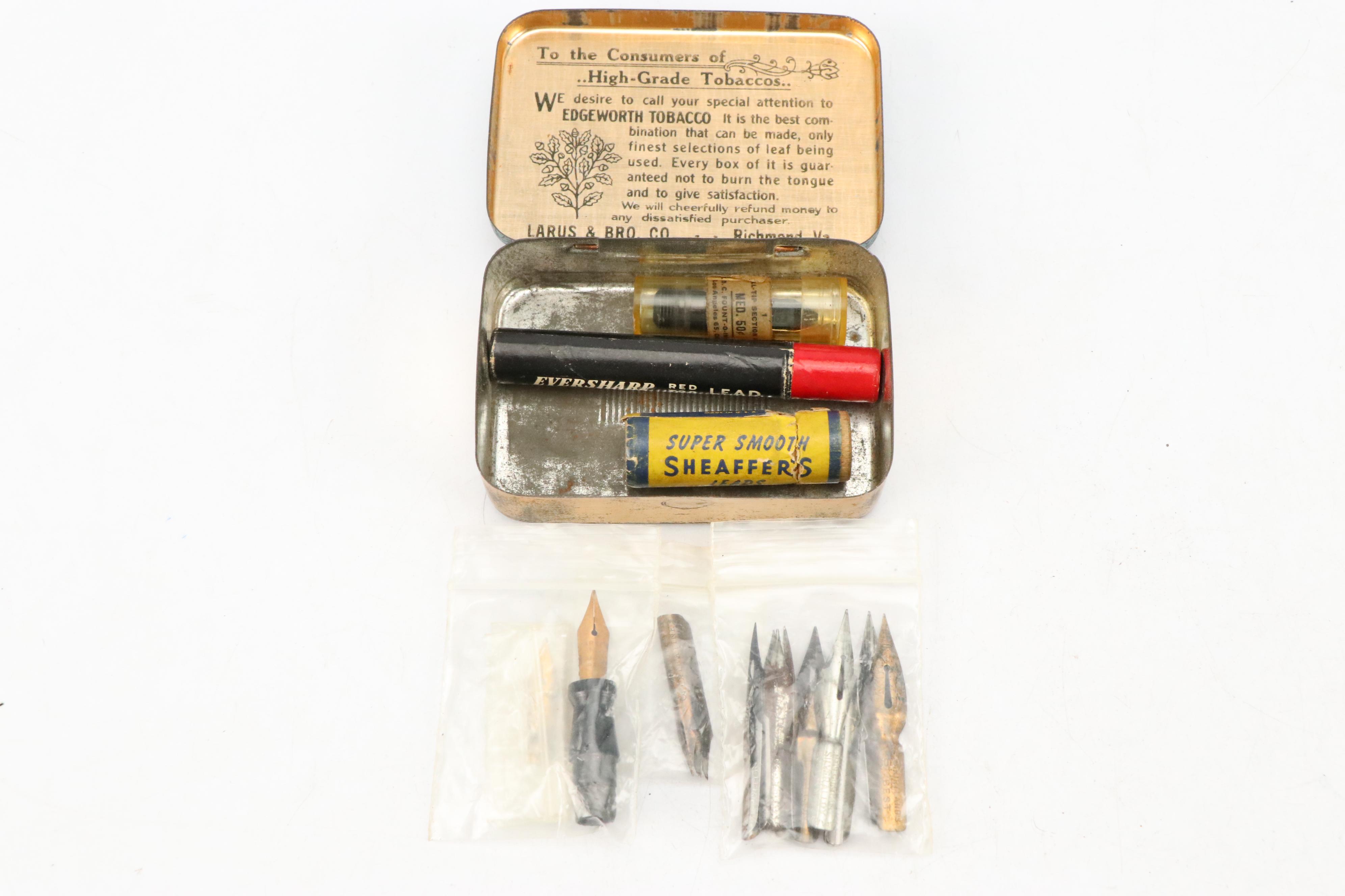 Leroy Fairchild Mother-of-Pearl Ink Dip Pens with Other Pens and Nibs