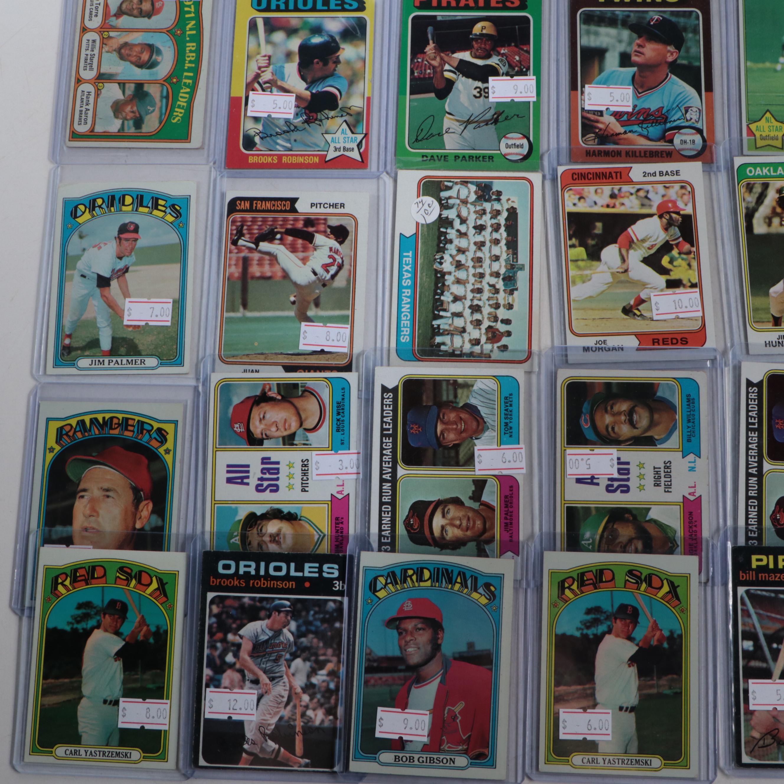 1970s Topps Lou Brock, Brooks Robinson, Frank Robinson and More Baseball Cards