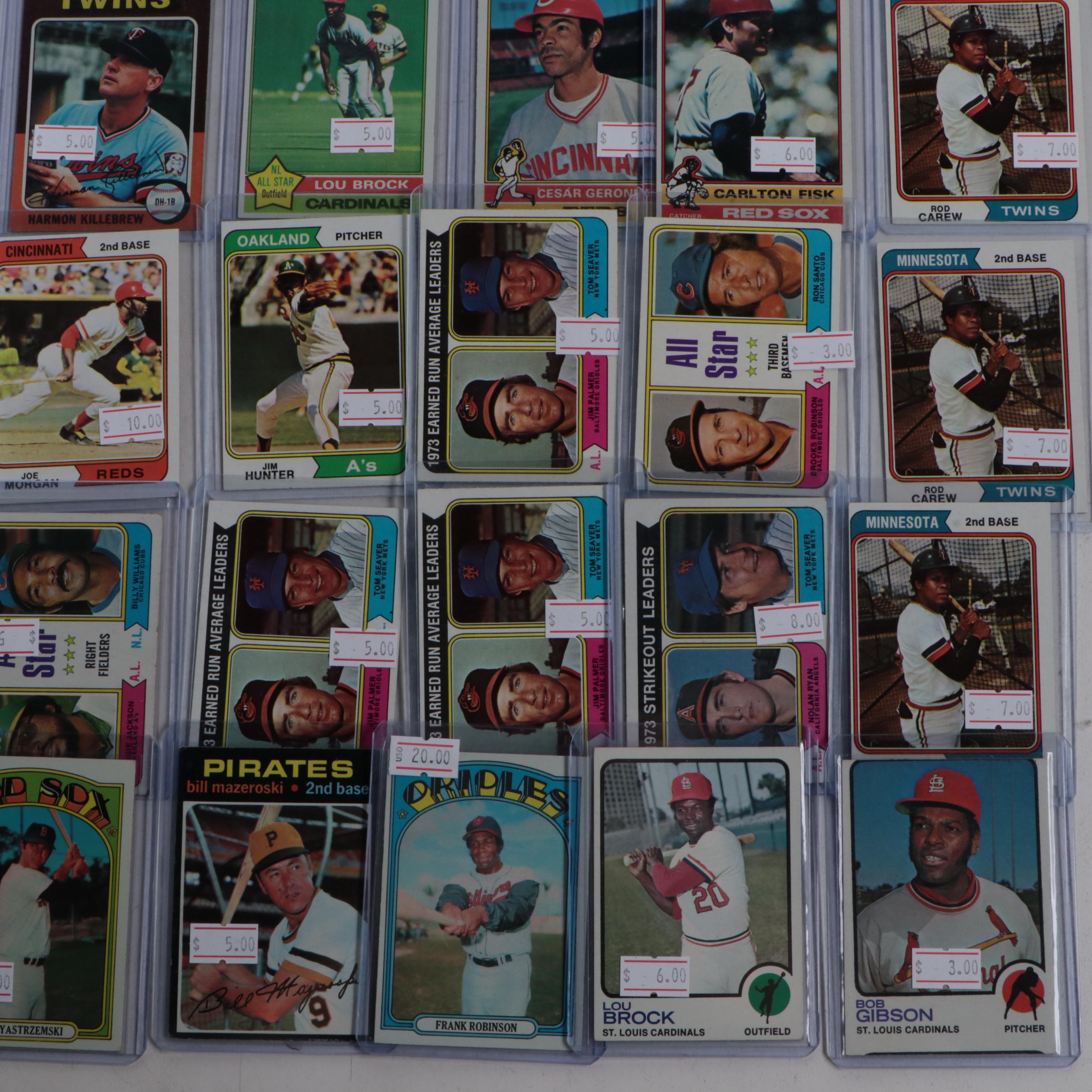 1970s Topps Lou Brock, Brooks Robinson, Frank Robinson and More Baseball Cards
