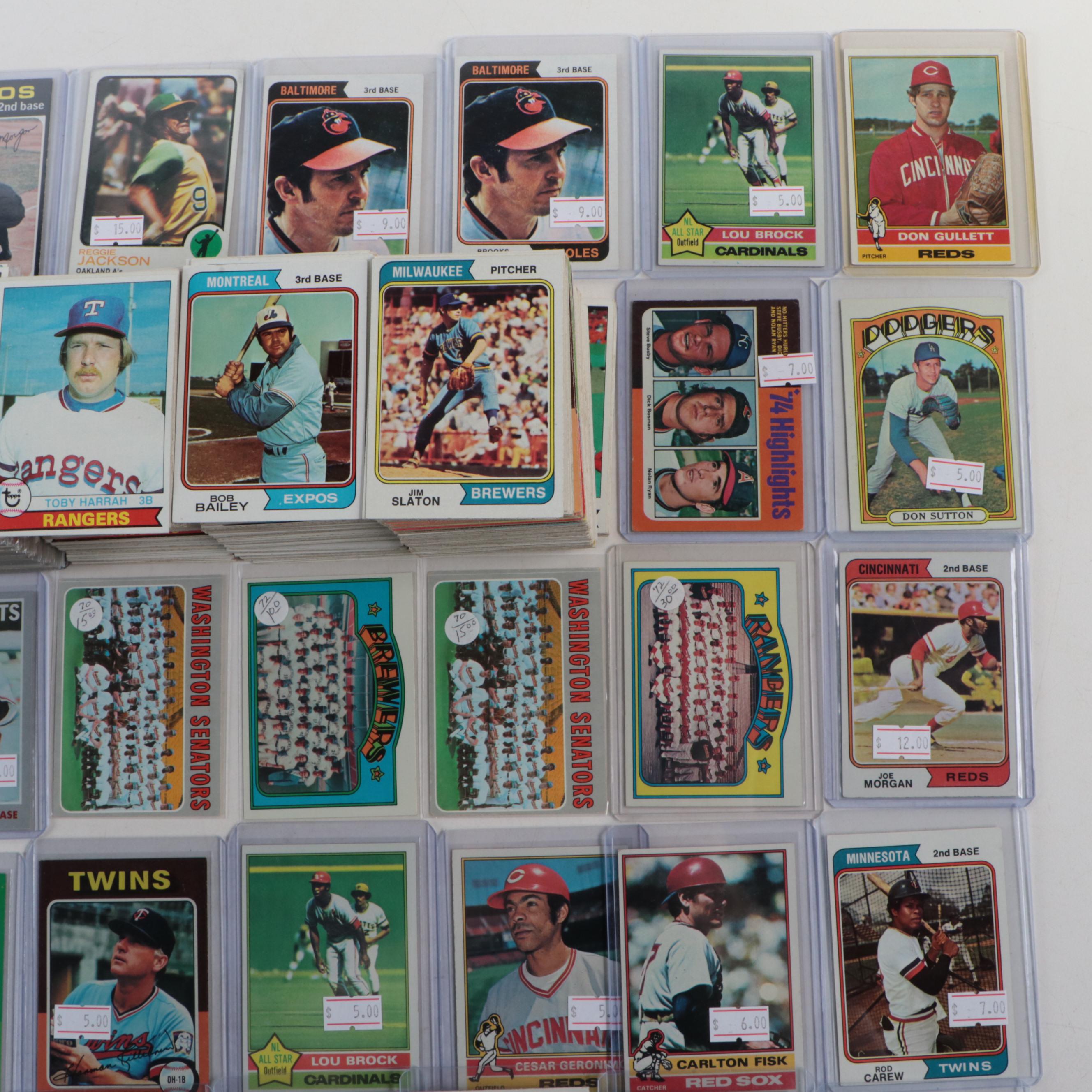 1970s Topps Lou Brock, Brooks Robinson, Frank Robinson and More Baseball Cards