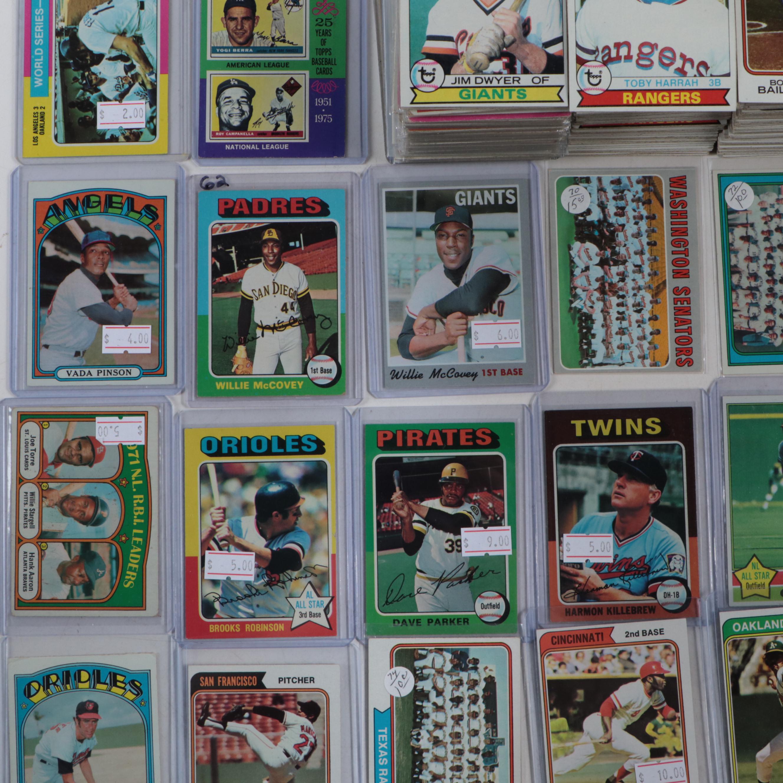 1970s Topps Lou Brock, Brooks Robinson, Frank Robinson and More Baseball Cards