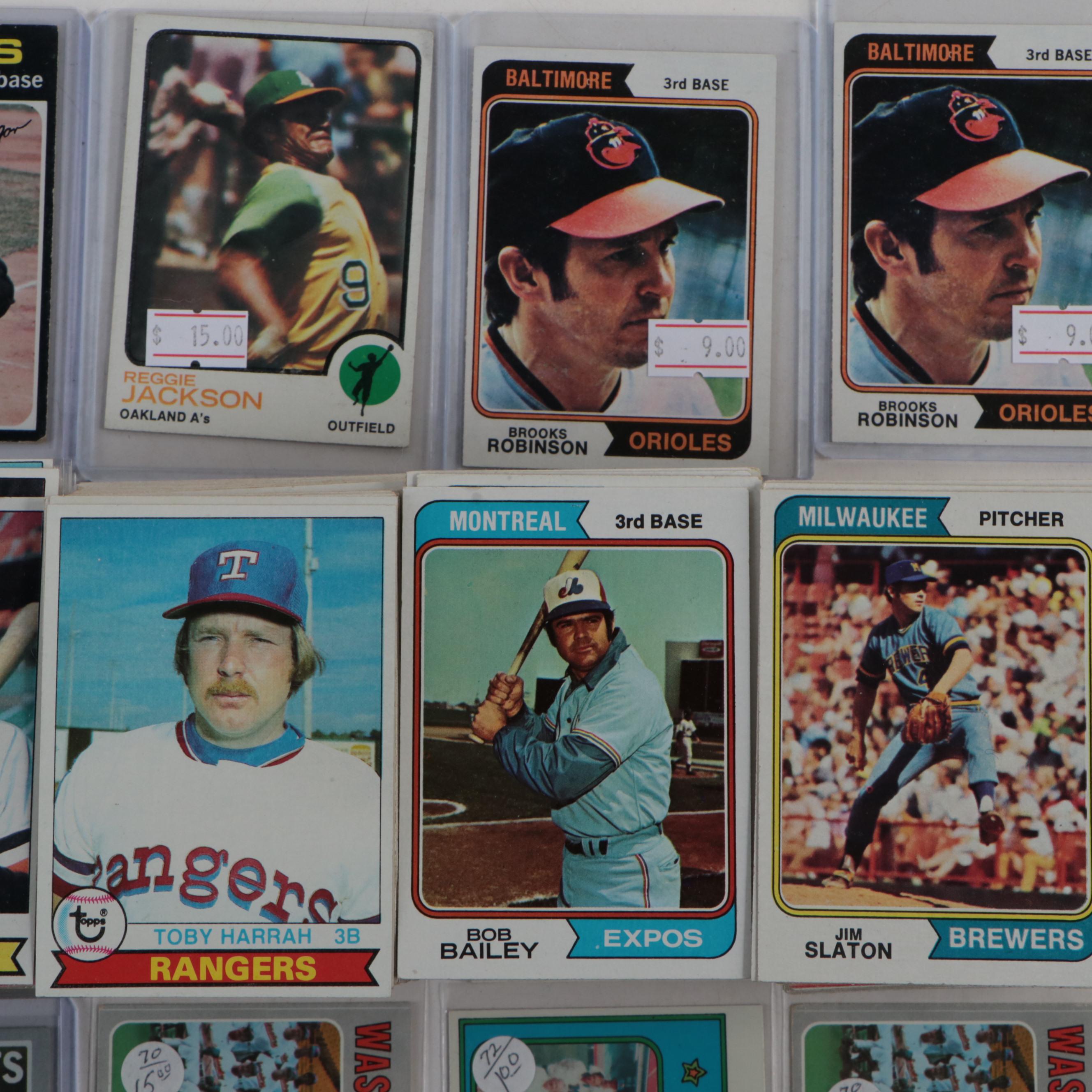 1970s Topps Lou Brock, Brooks Robinson, Frank Robinson and More Baseball Cards