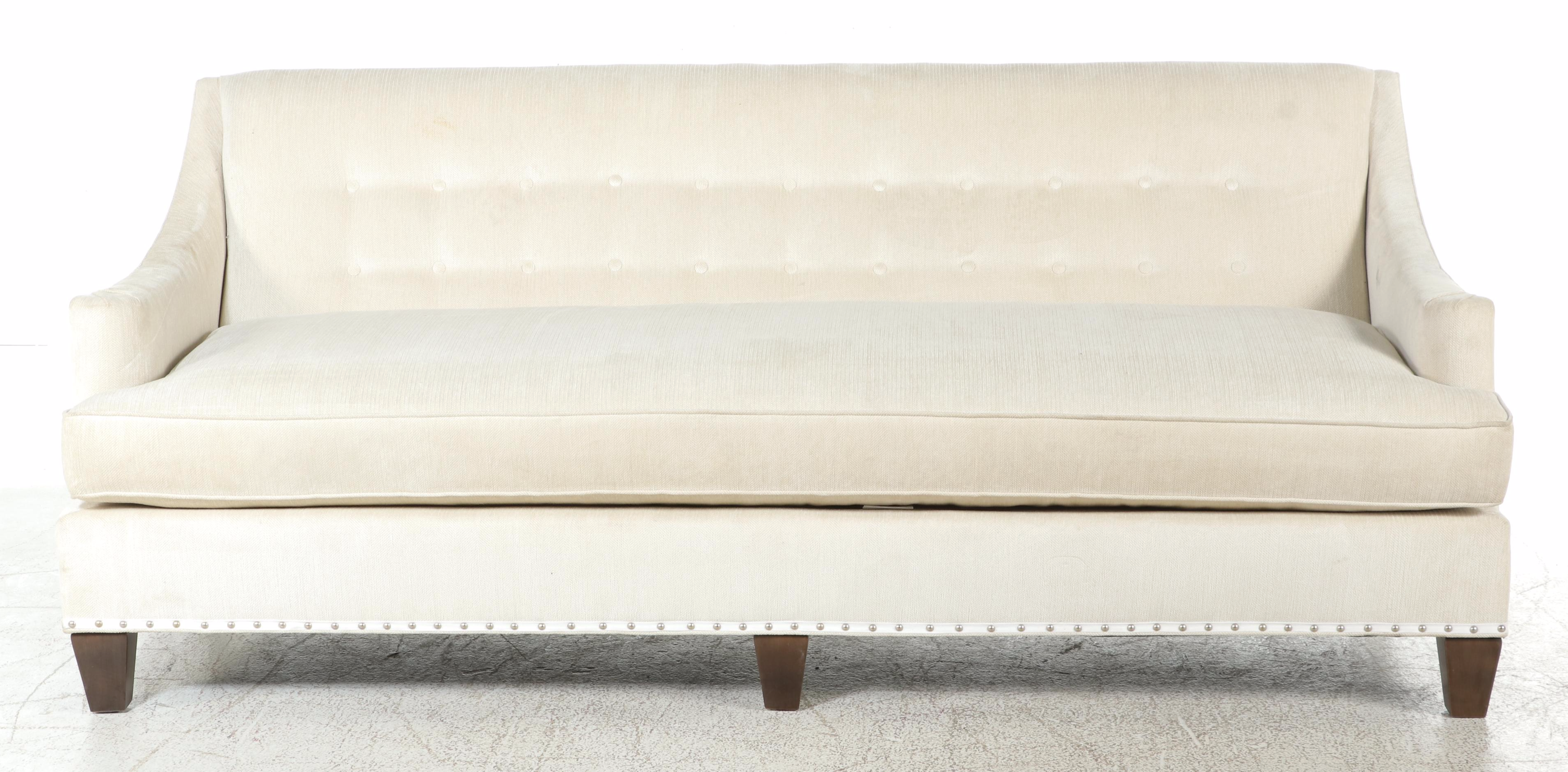 Stanford Furniture Contemporary Button-Tufted Sofa