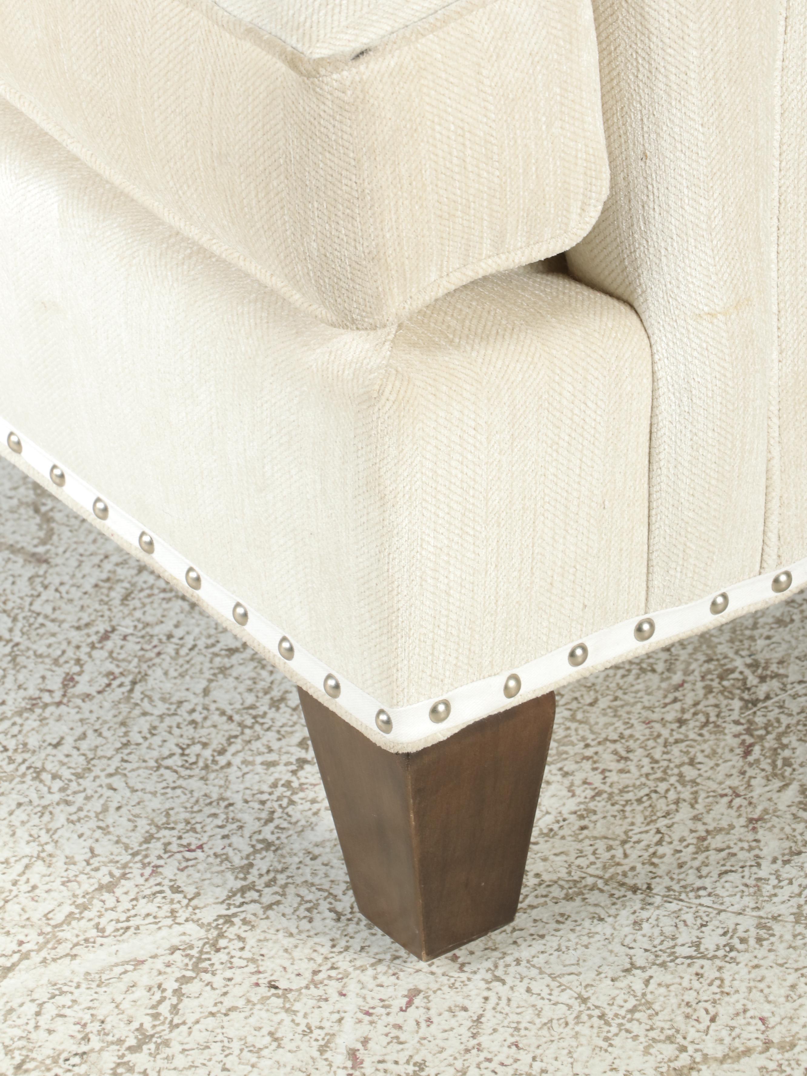 Stanford Furniture Contemporary Button-Tufted Sofa