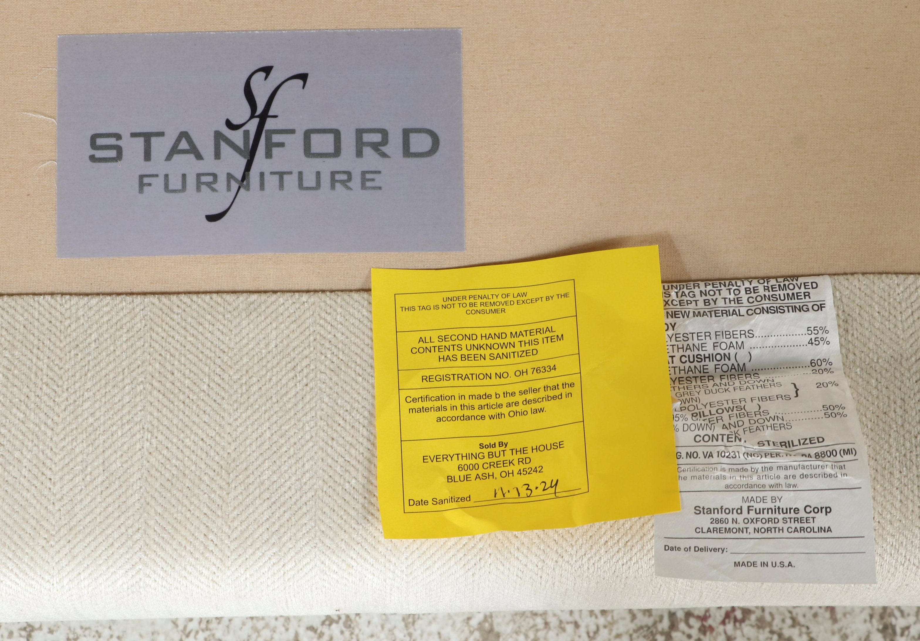 Stanford Furniture Contemporary Button-Tufted Sofa