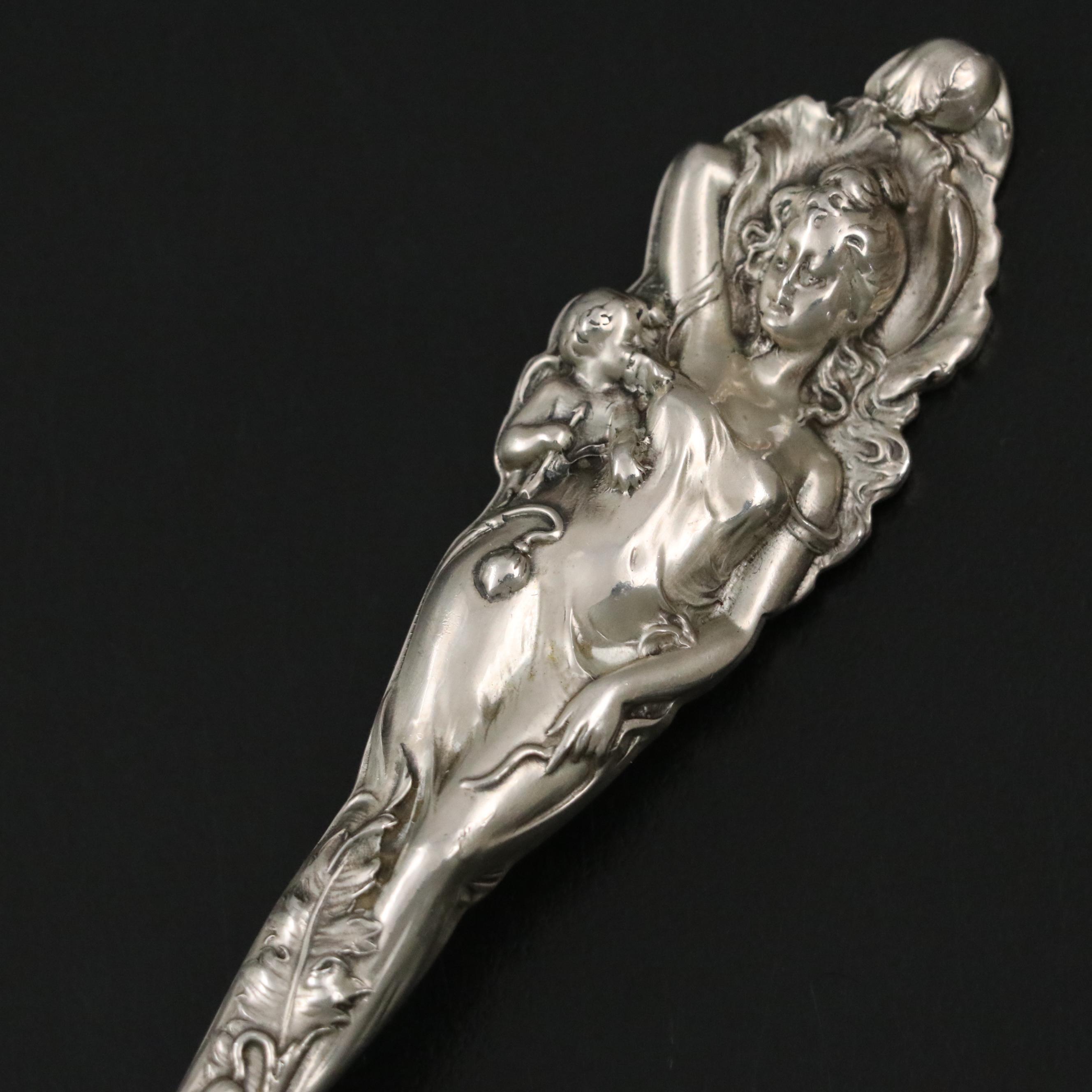 Reed & Barton "Love Disarmed" Sterling Pie Server, 1899–1928