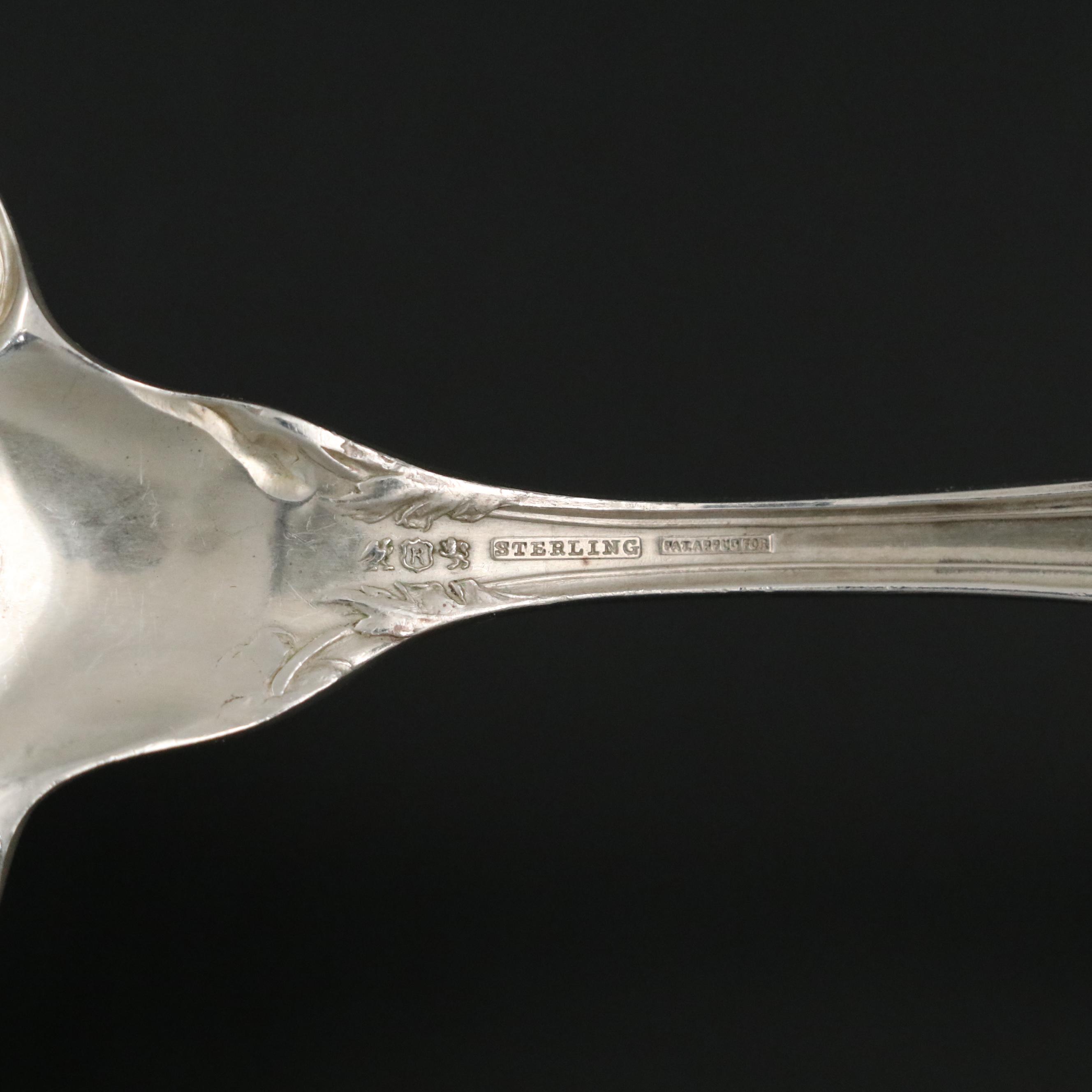 Reed & Barton "Love Disarmed" Sterling Pie Server, 1899–1928