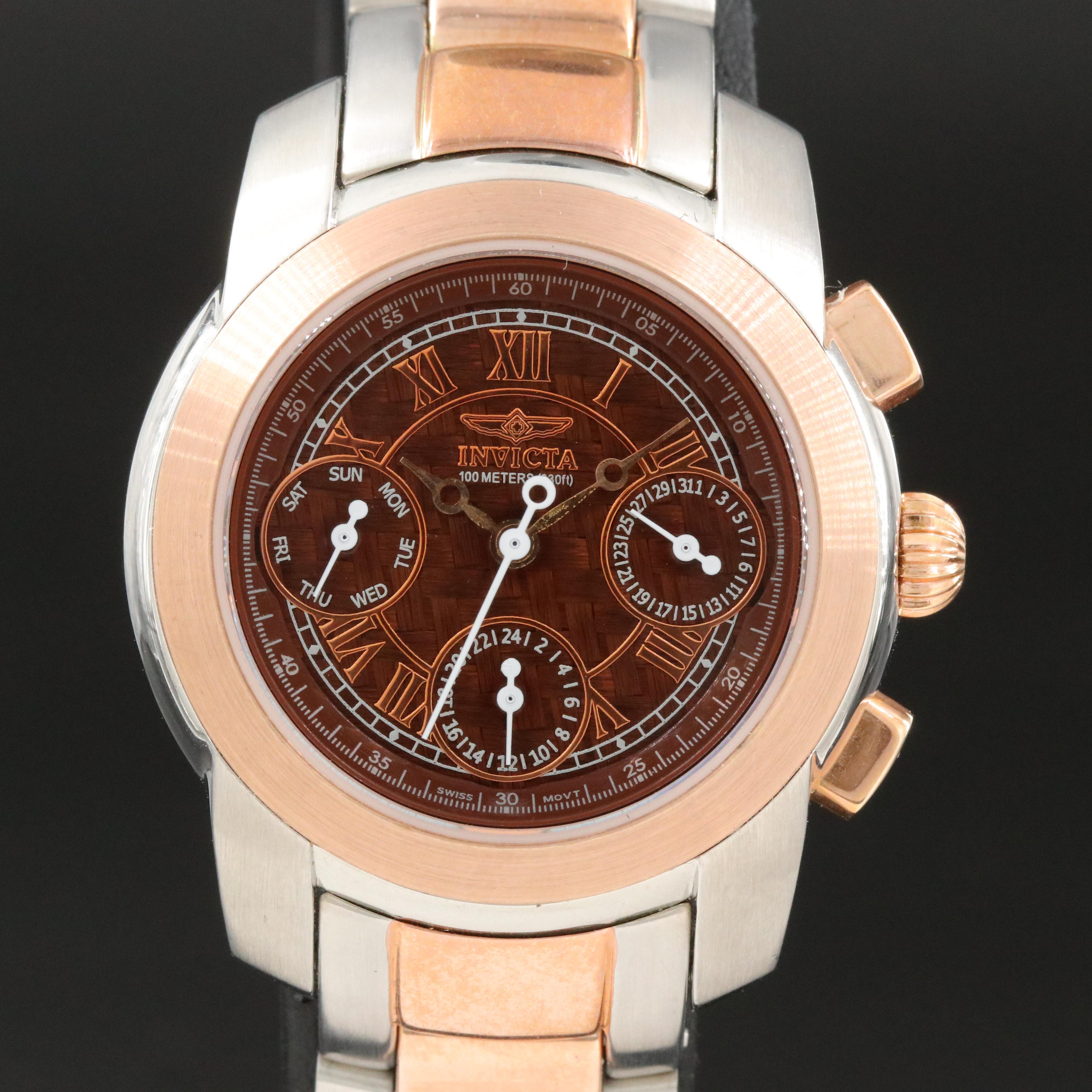 Invicta Lugano ref. 4064 Multi-Function Quartz Steel Watch