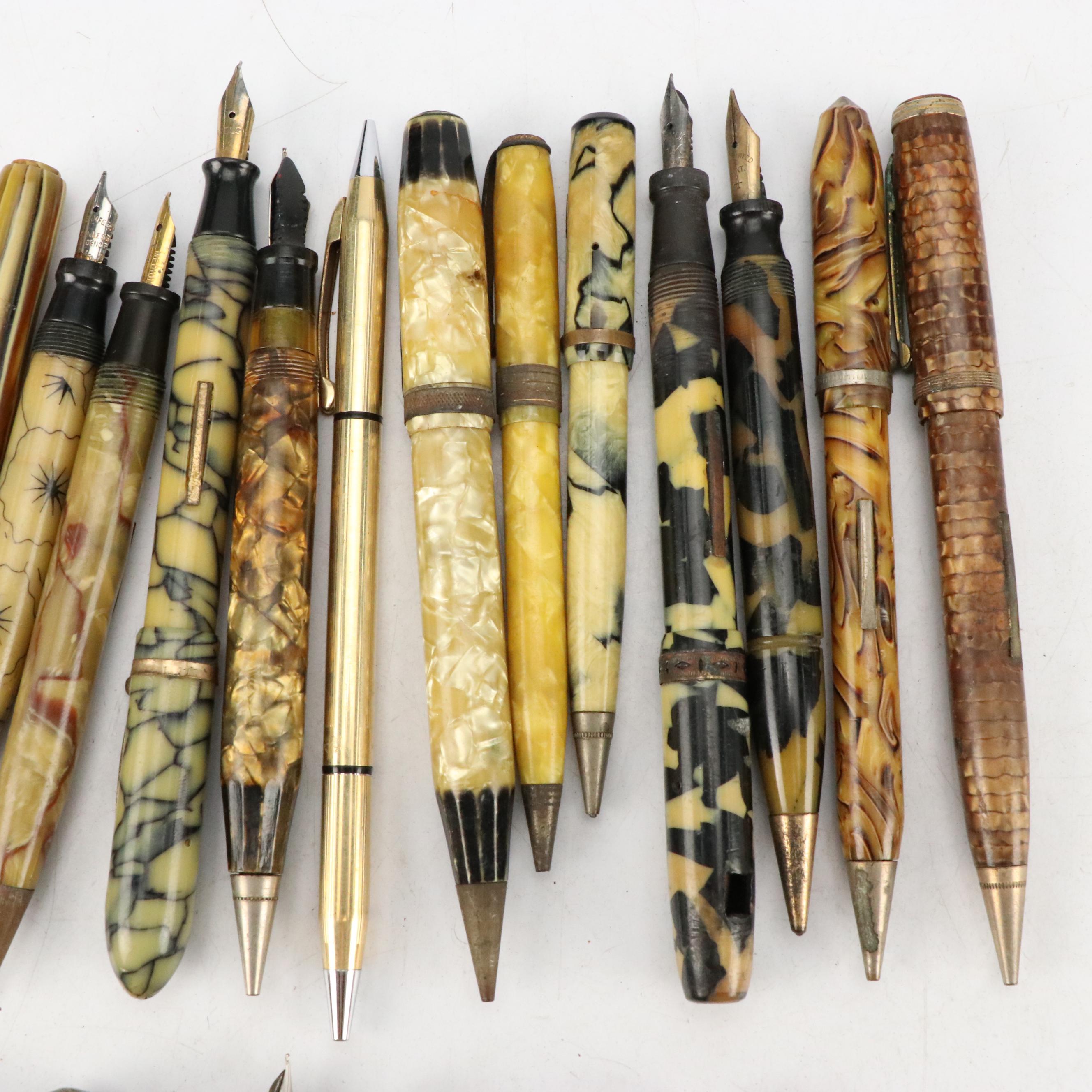 Avon Celluloid Pen with Faux MOP Inlays and More