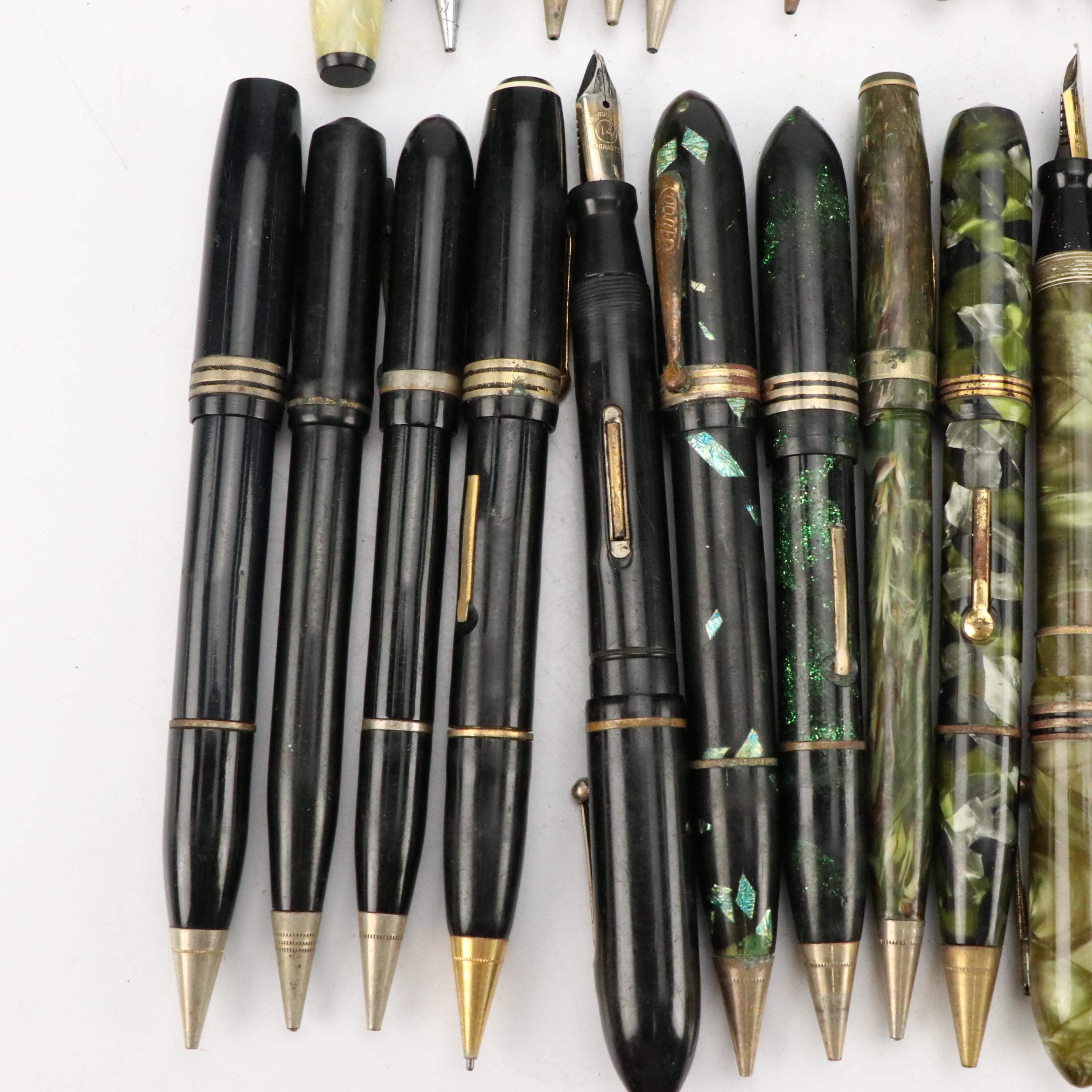 Avon Celluloid Pen with Faux MOP Inlays and More