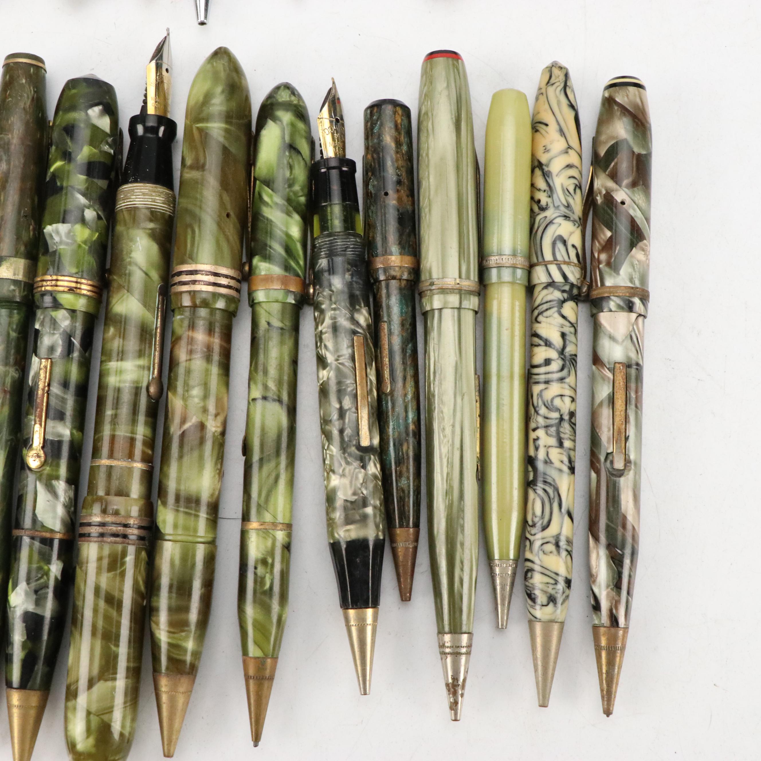 Avon Celluloid Pen with Faux MOP Inlays and More