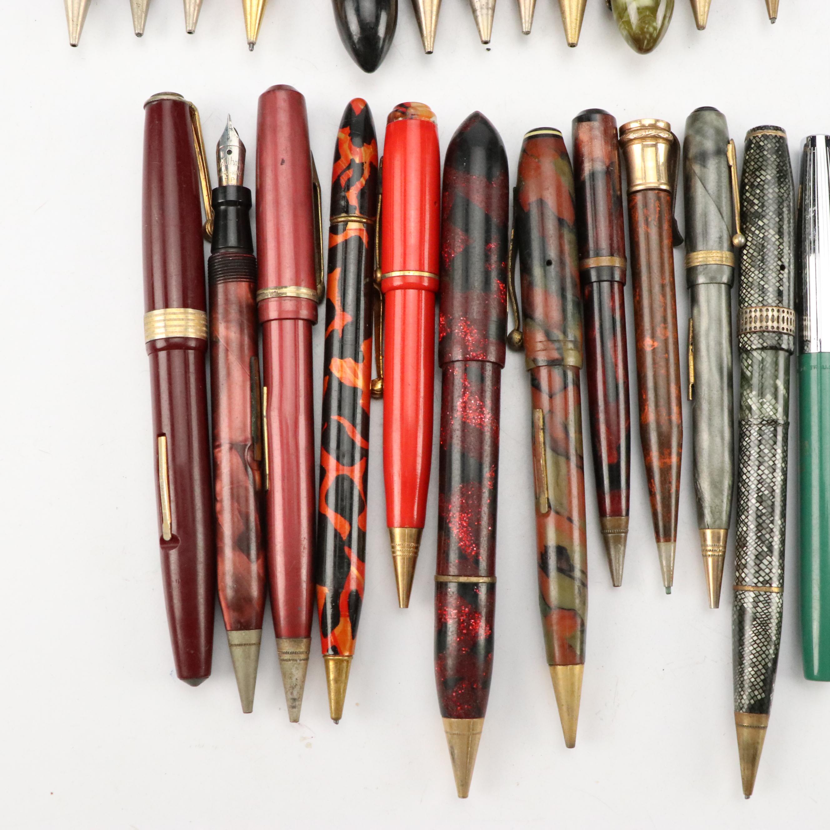 Avon Celluloid Pen with Faux MOP Inlays and More