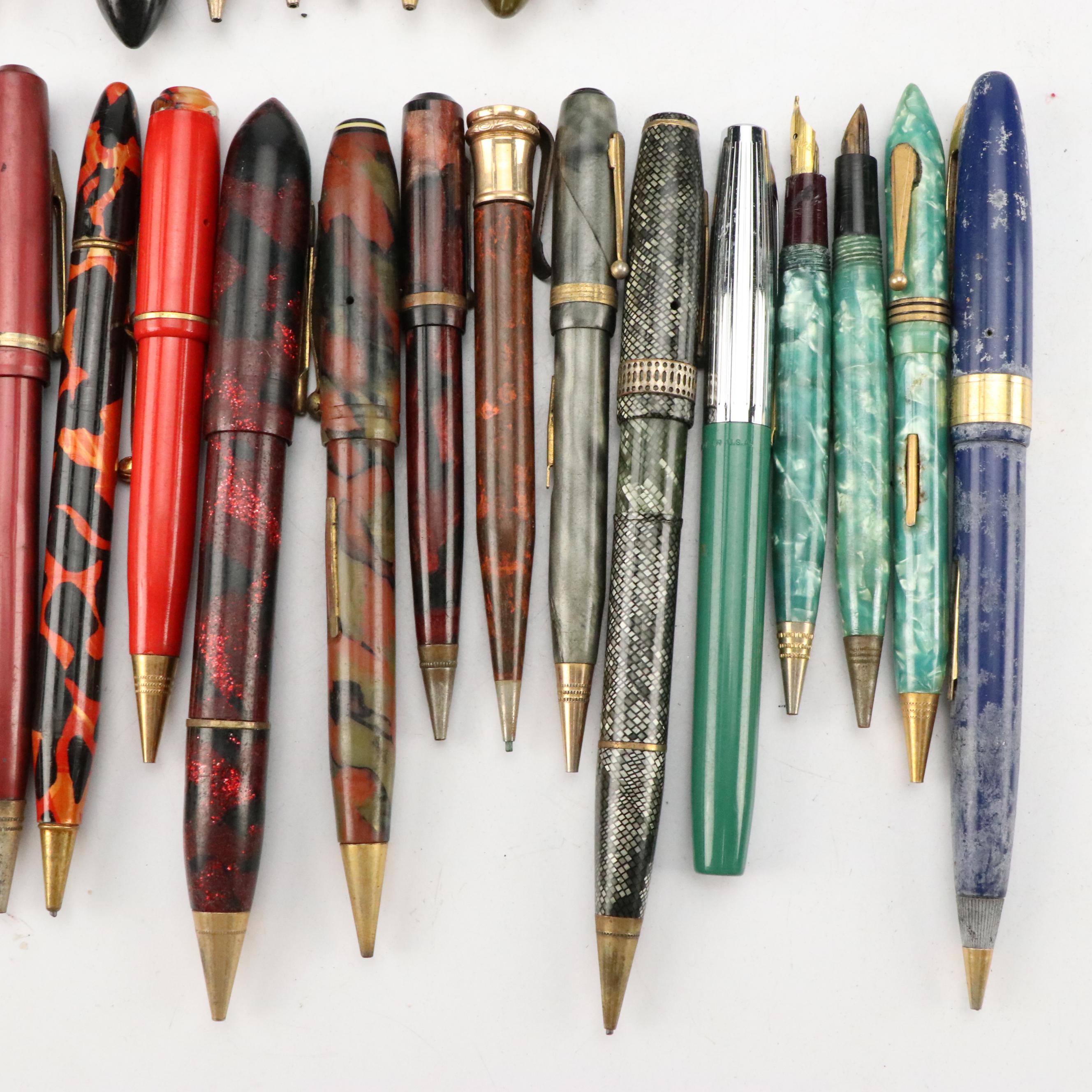 Avon Celluloid Pen with Faux MOP Inlays and More