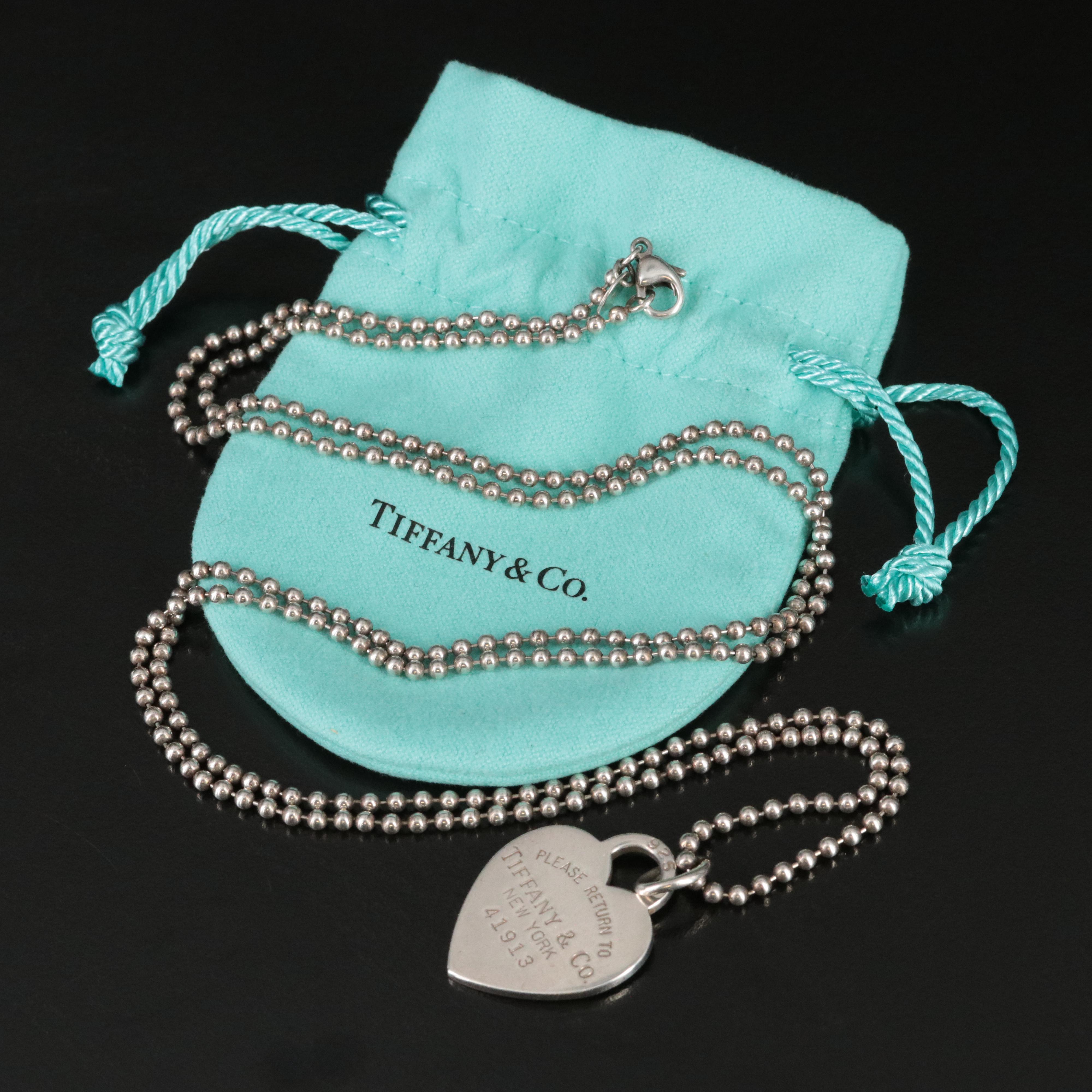 Tiffany & Co. Return to Tiffany Sterling Heart Necklace