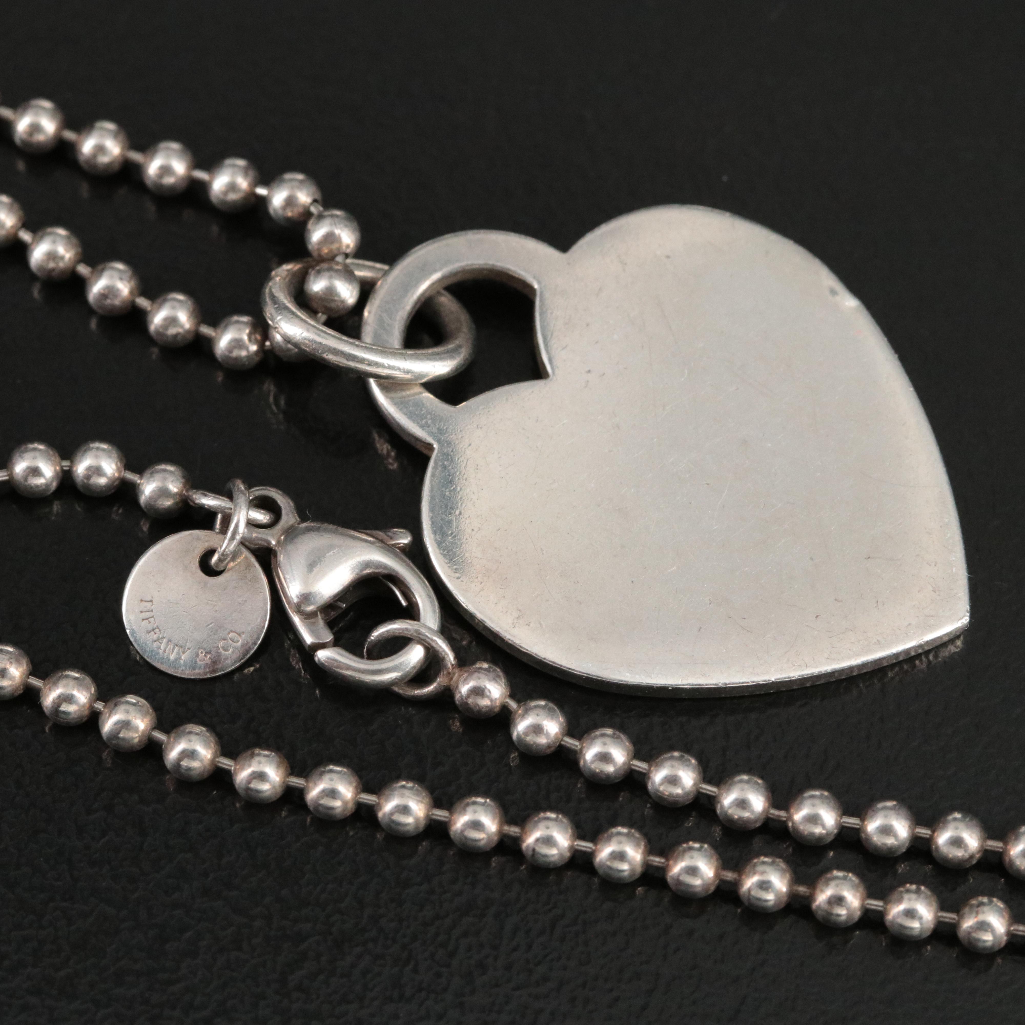 Tiffany & Co. Return to Tiffany Sterling Heart Necklace
