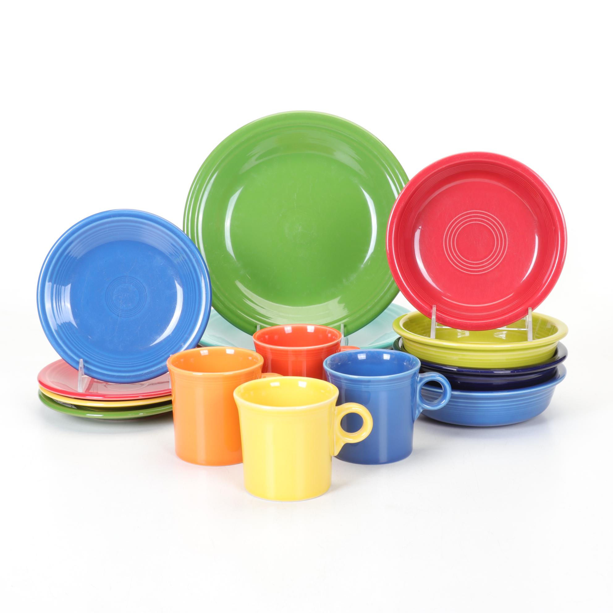 Homer Laughlin "Fiestaware" Place Settings for Four