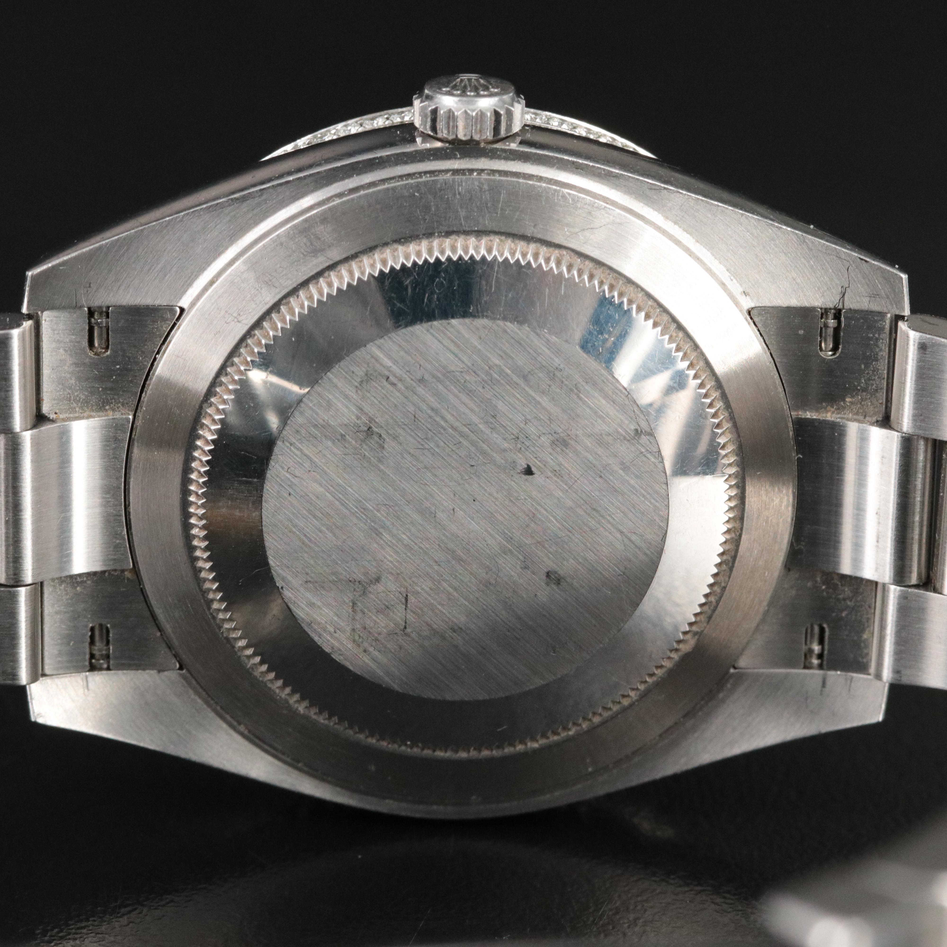 Rolex 4.17 CTW Custom Diamond Bezel Datejust Watch