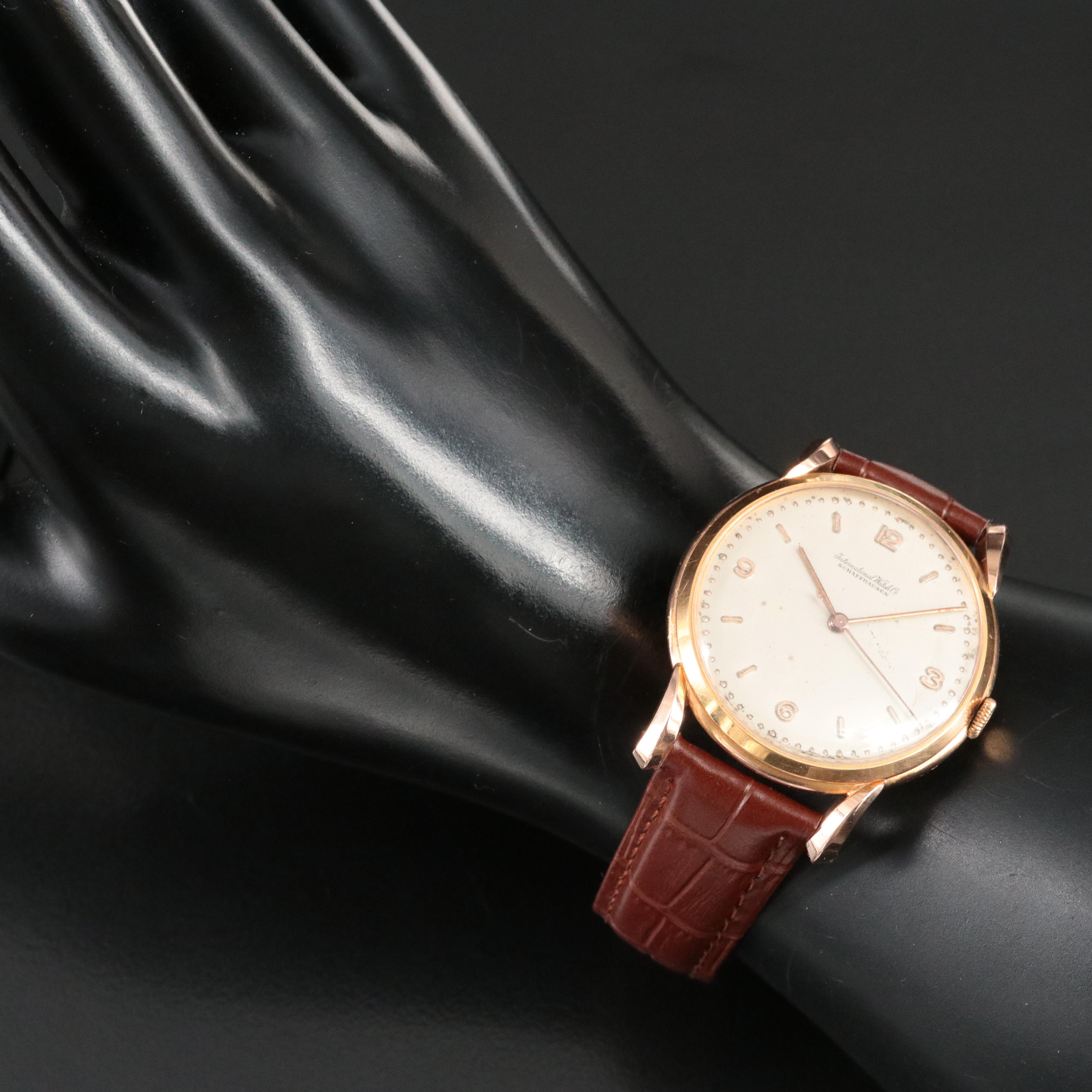 18K International Watch Co. Bombé Lugs Vintage Watch