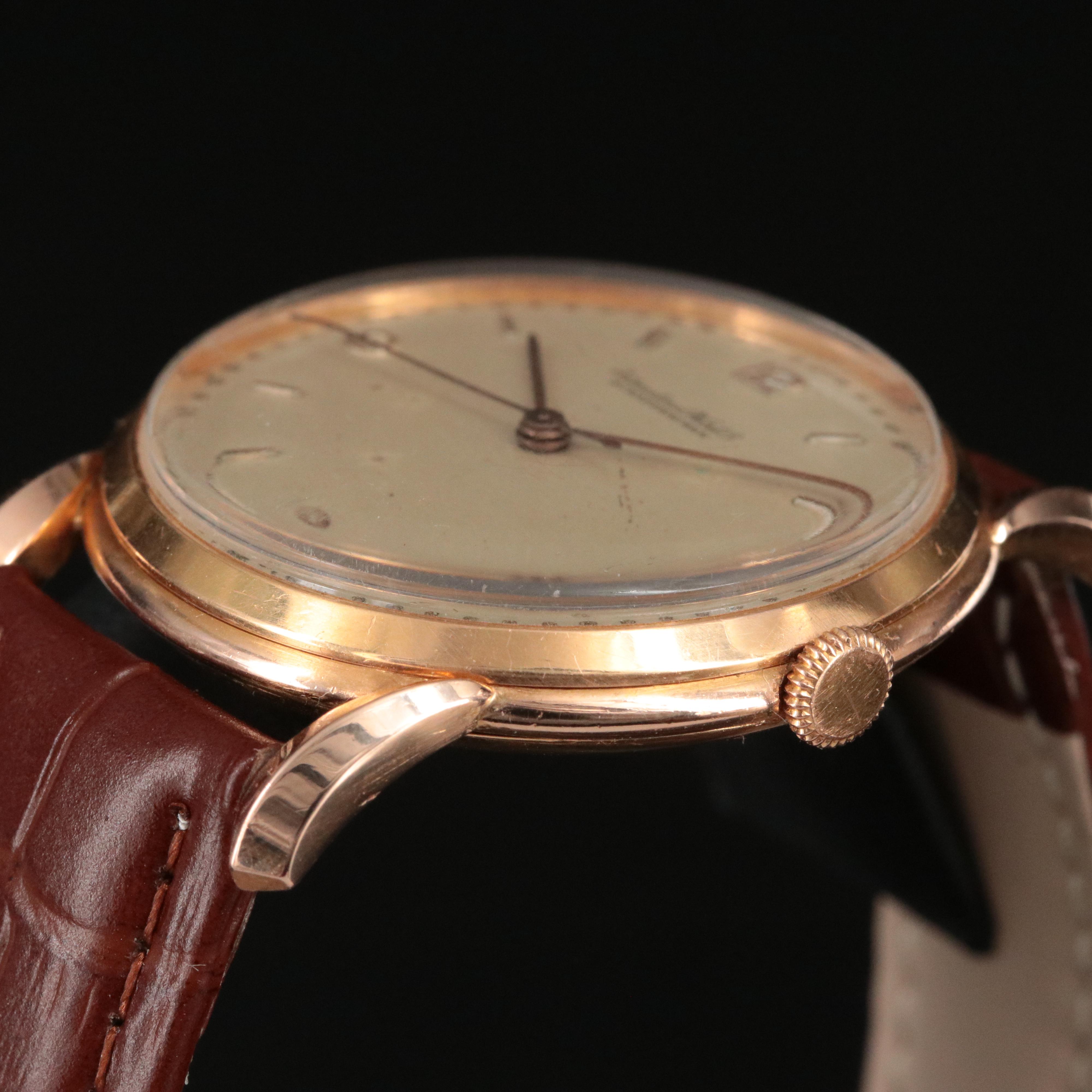 18K International Watch Co. Bombé Lugs Vintage Watch