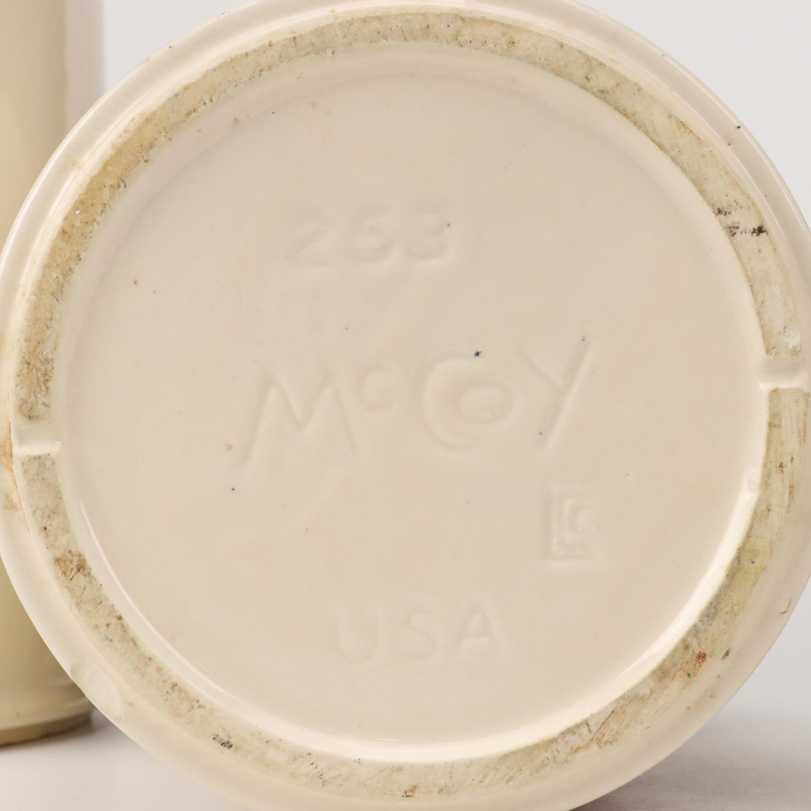 McCoy Pottery "Fruit Festival" Canister Set