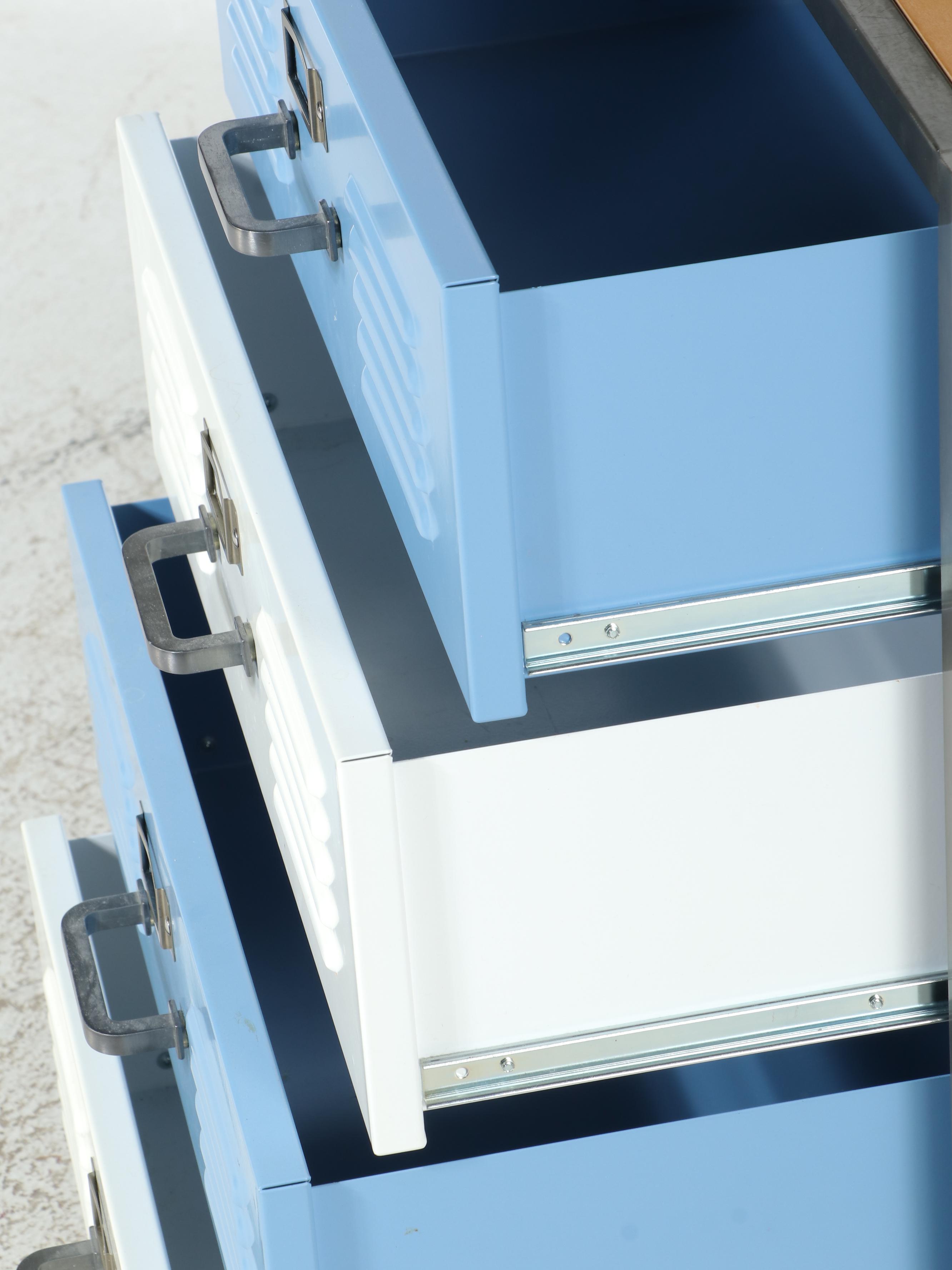 Pottery Barn Teen Metal Locker Style Chest of Drawers