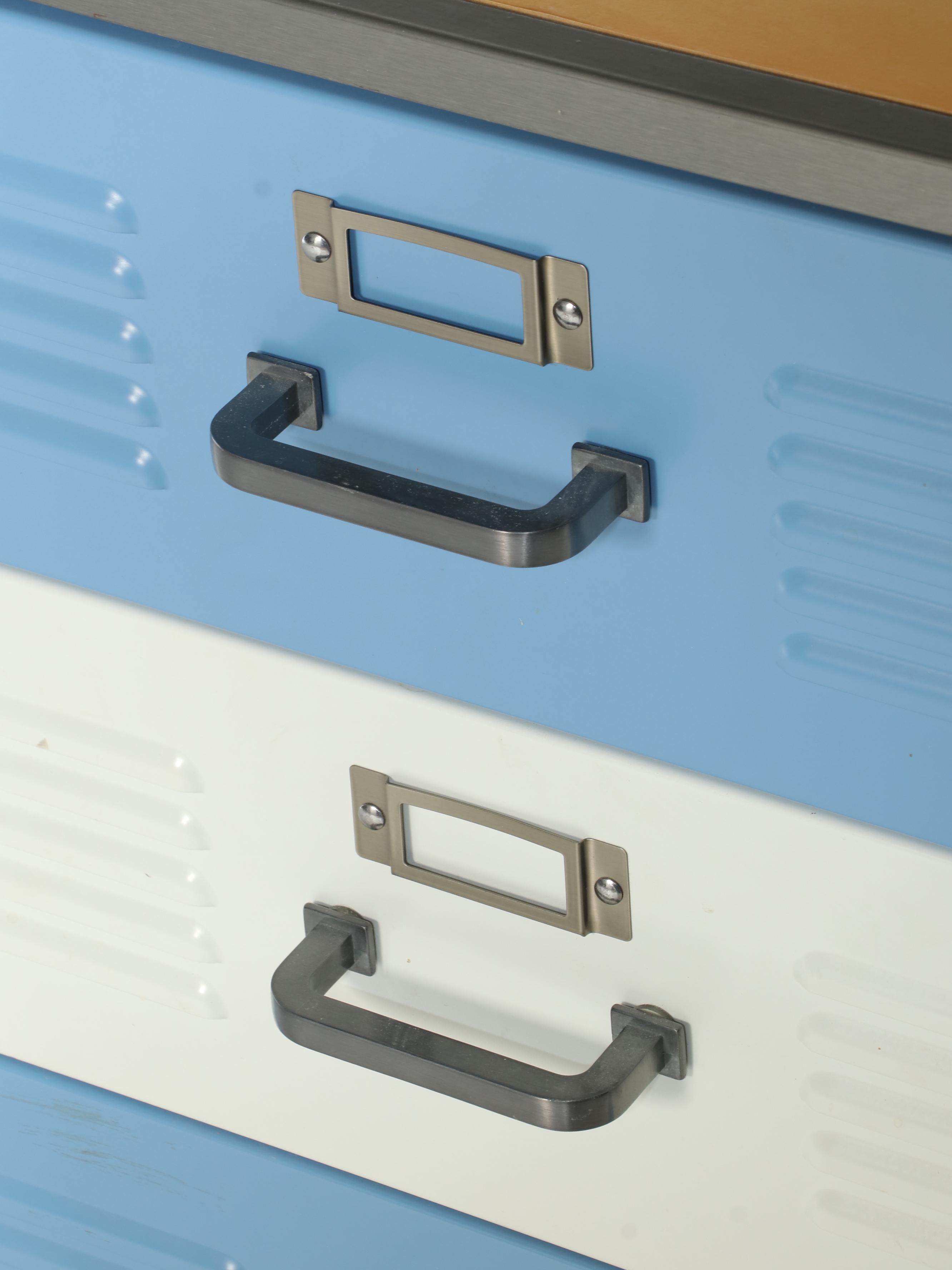 Pottery Barn Teen Metal Locker Style Chest of Drawers