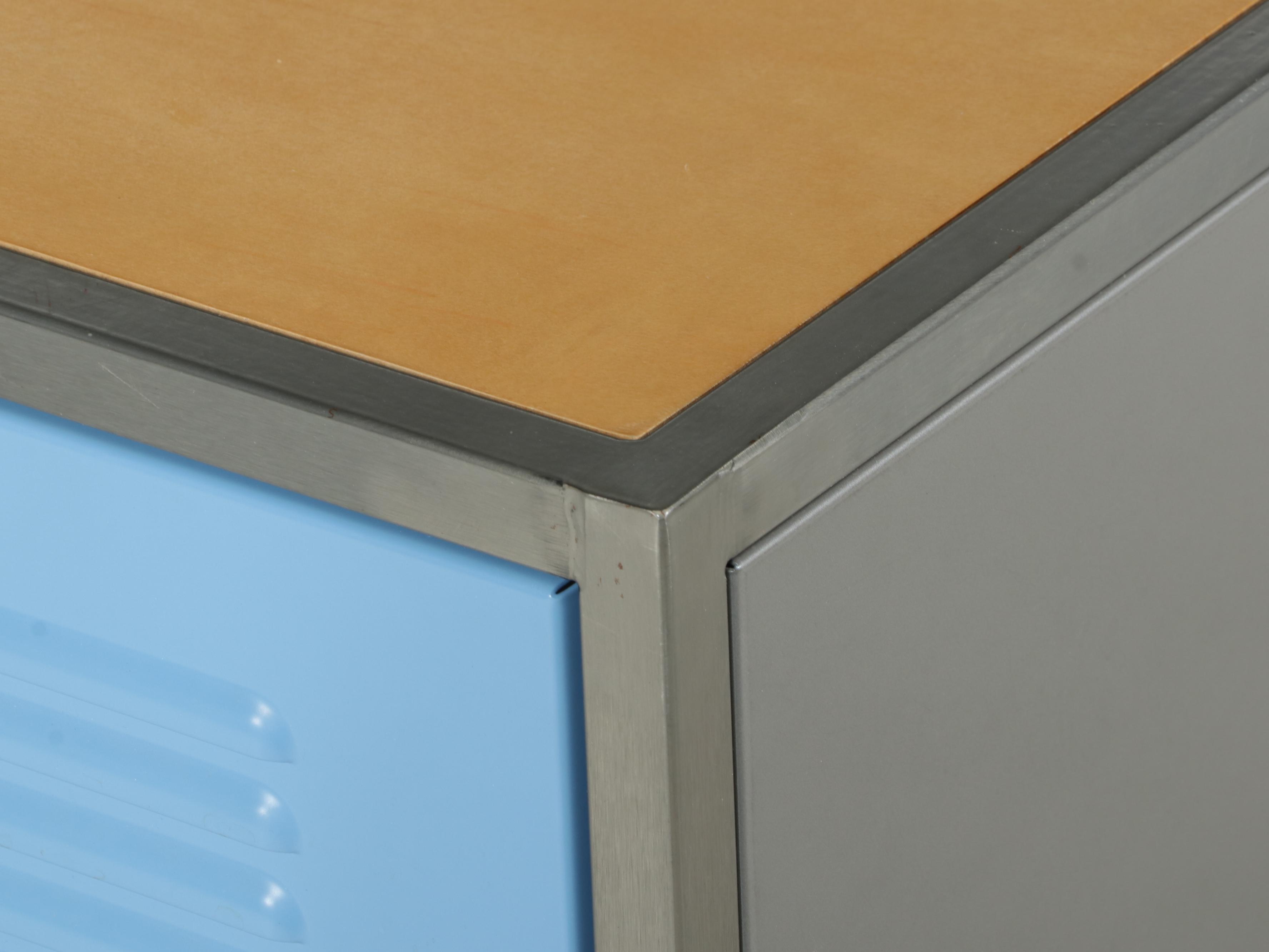 Pottery Barn Teen Metal Locker Style Chest of Drawers