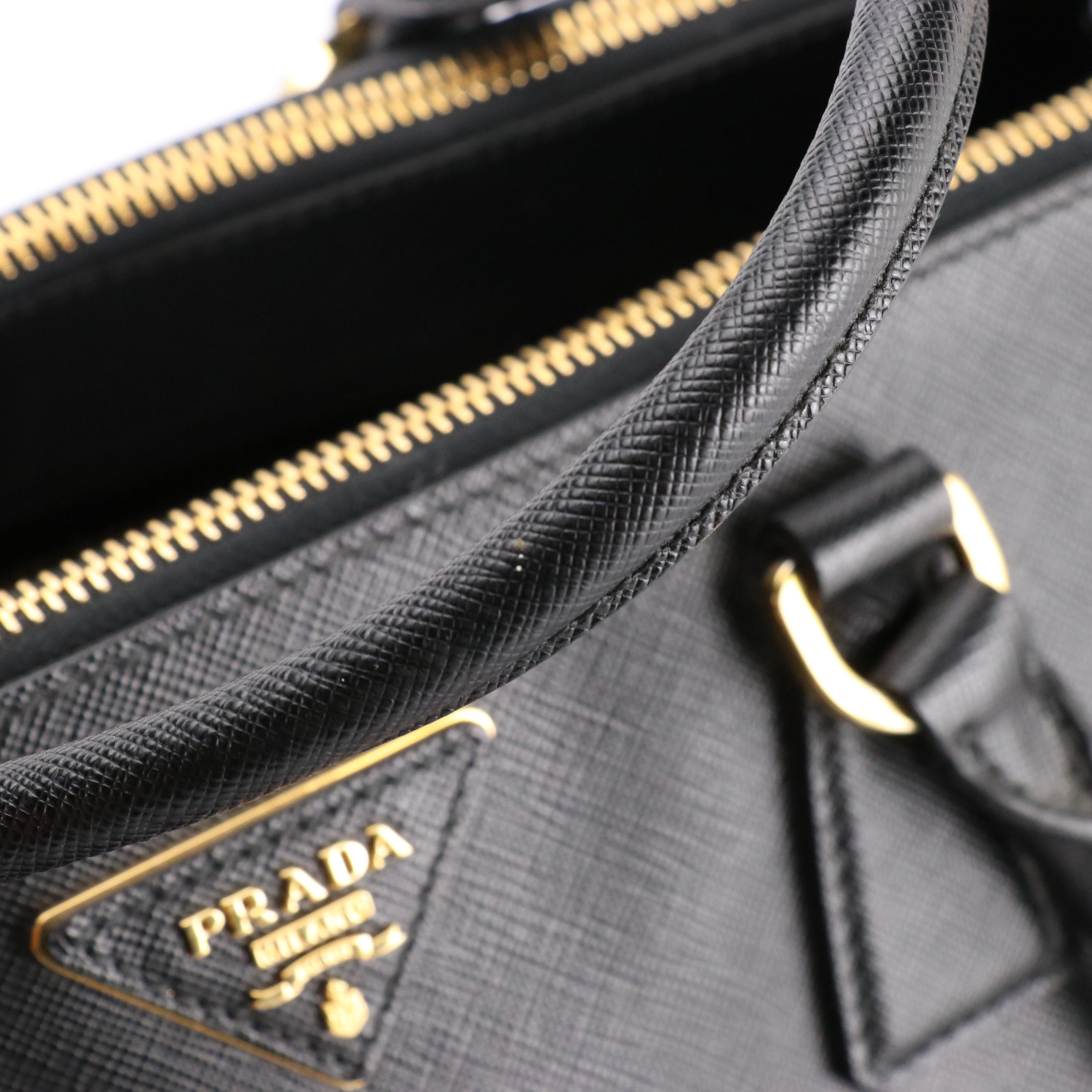 Prada Double Zip Galleria Large Tote in Saffiano Leather