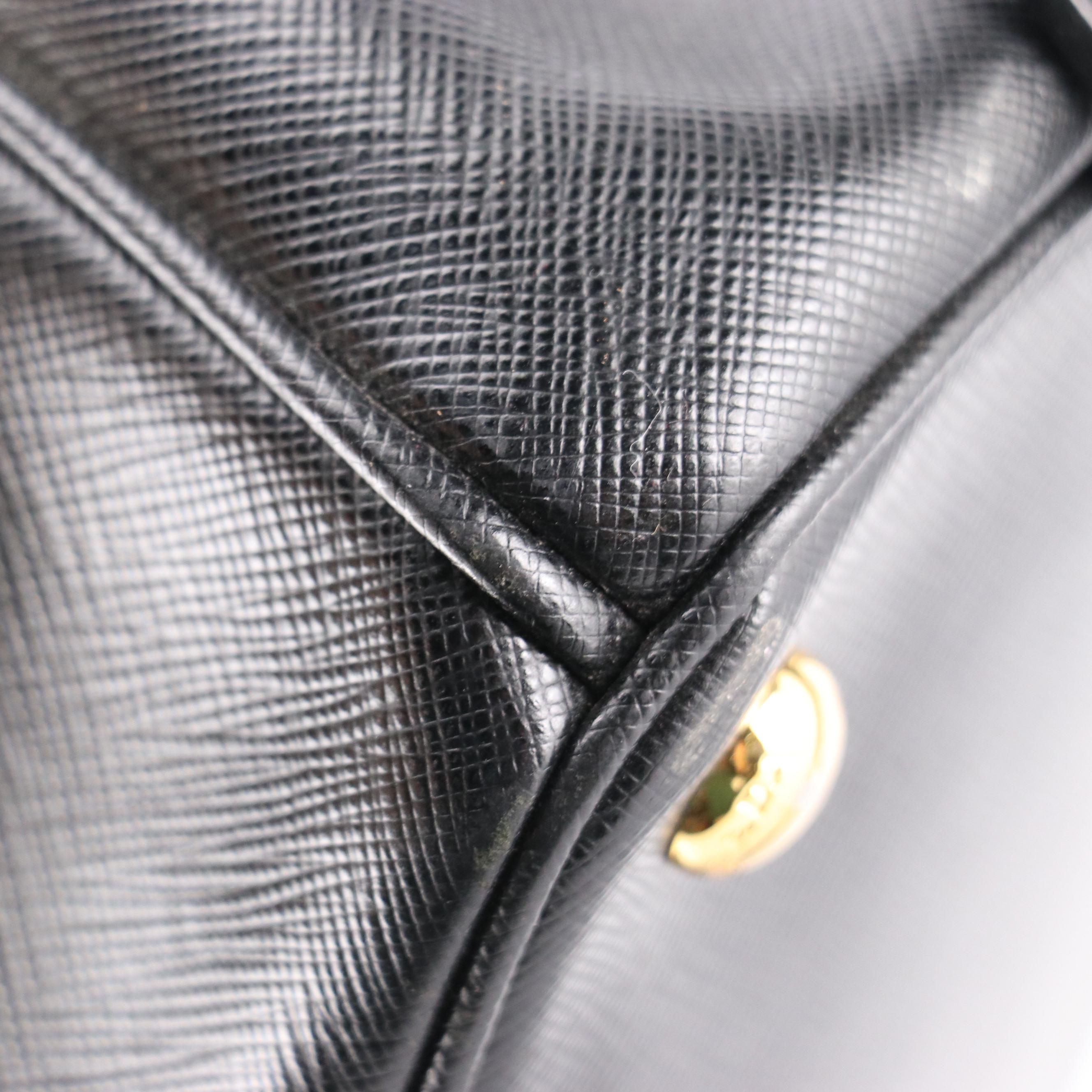 Prada Double Zip Galleria Large Tote in Saffiano Leather