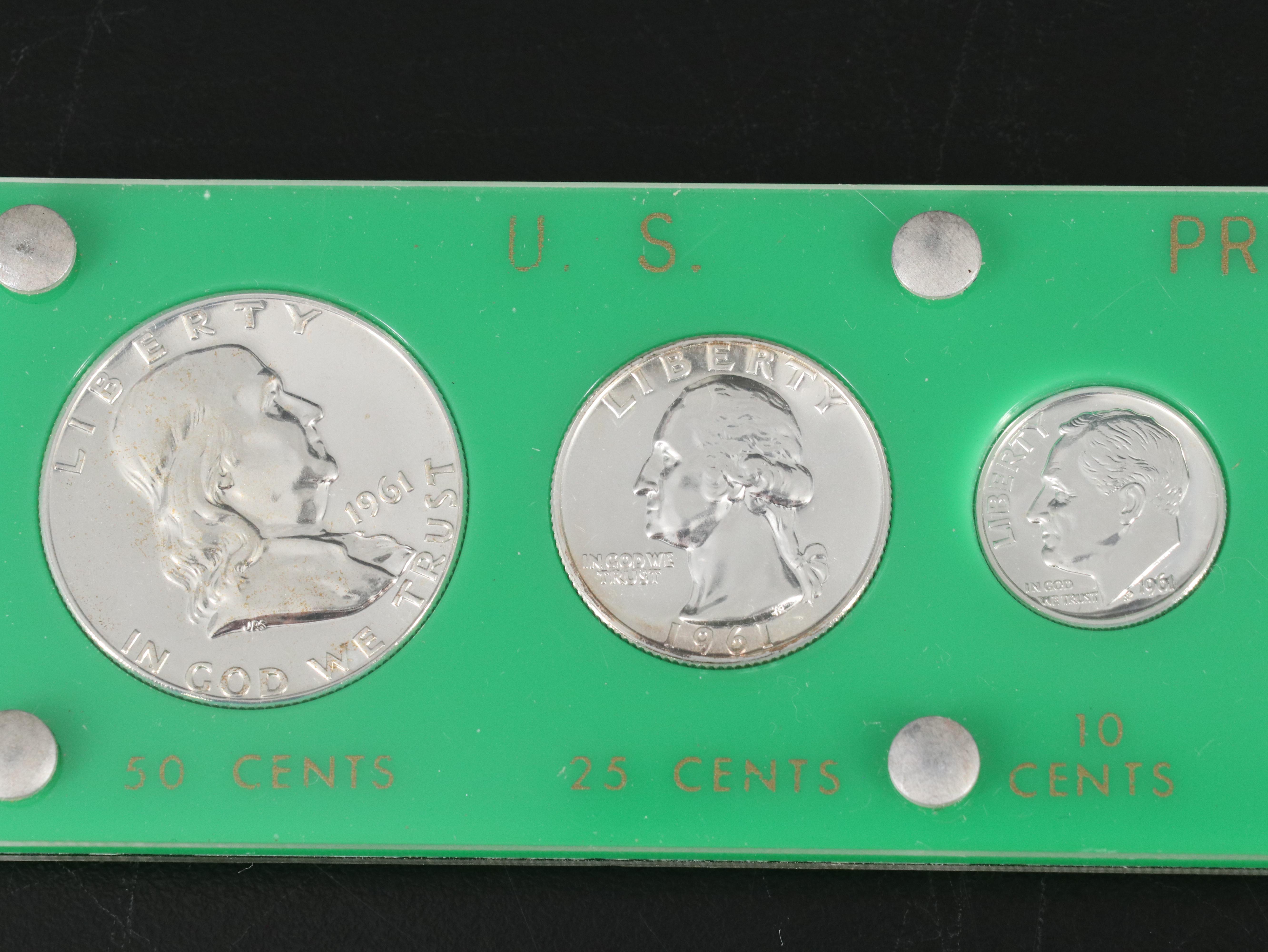 Six Classic U.S. Silver Proof Sets and a 1964 Year Set