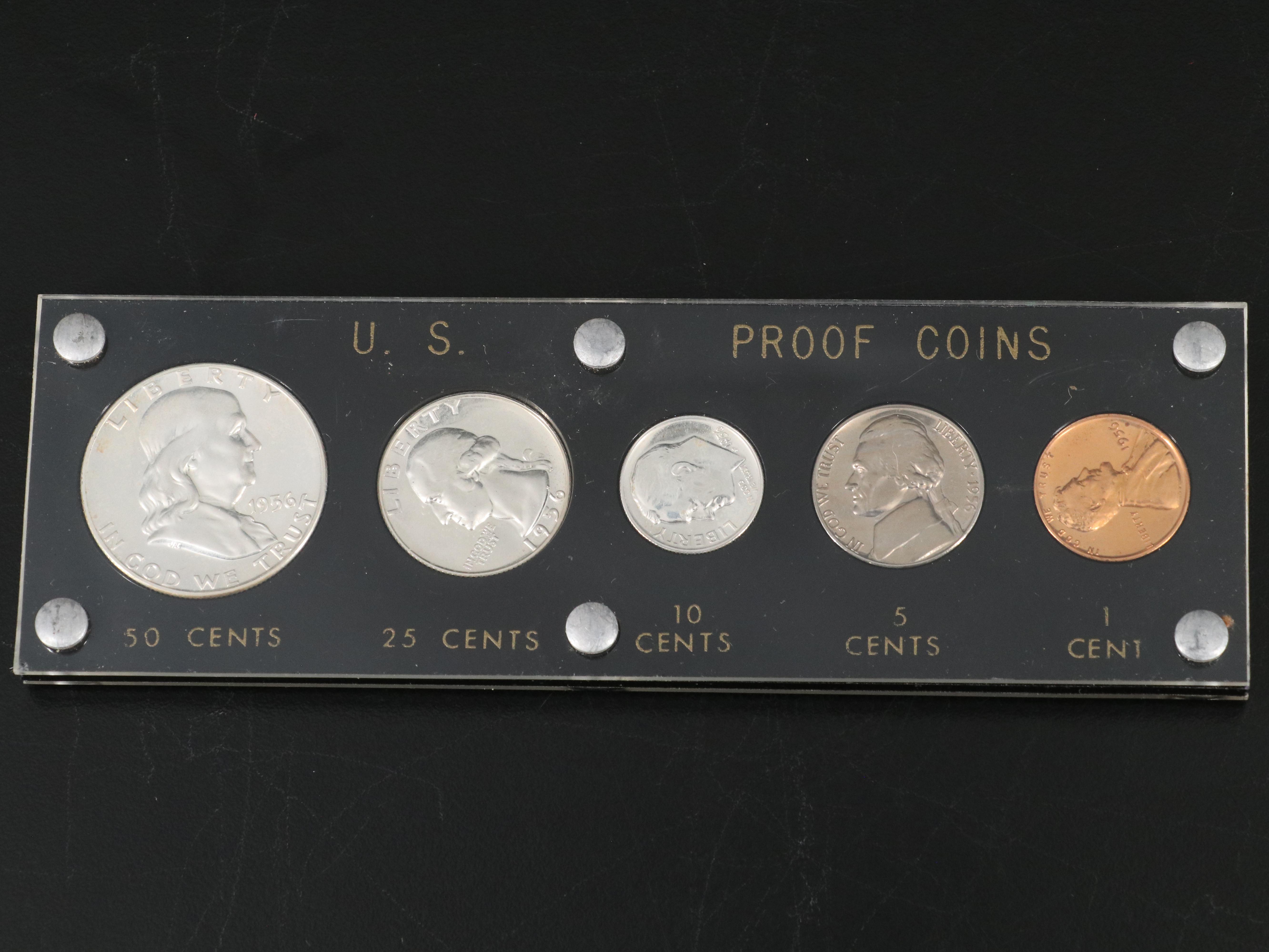Six Classic U.S. Silver Proof Sets and a 1964 Year Set