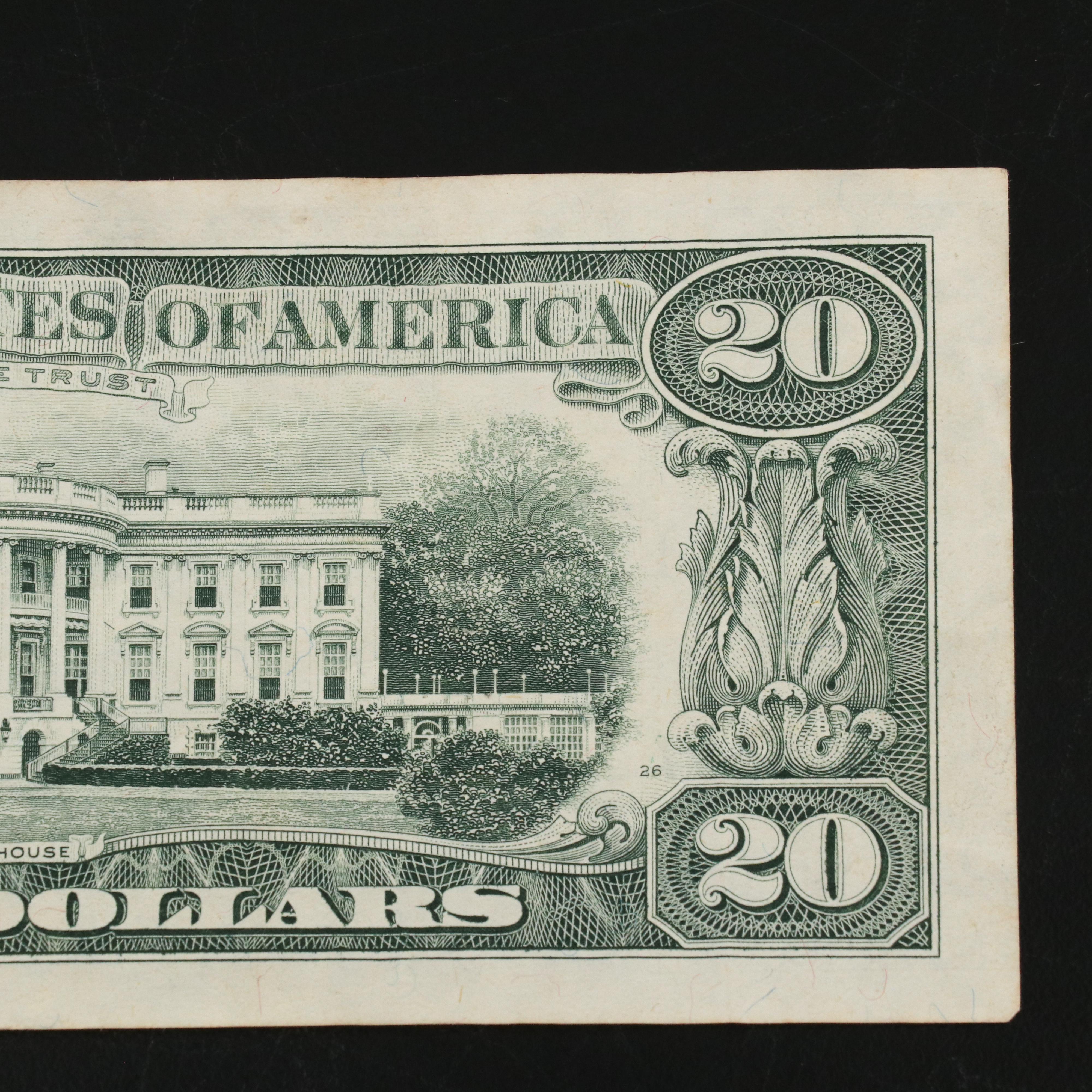 1993 U.S. $20 Federal Reserve Error Note
