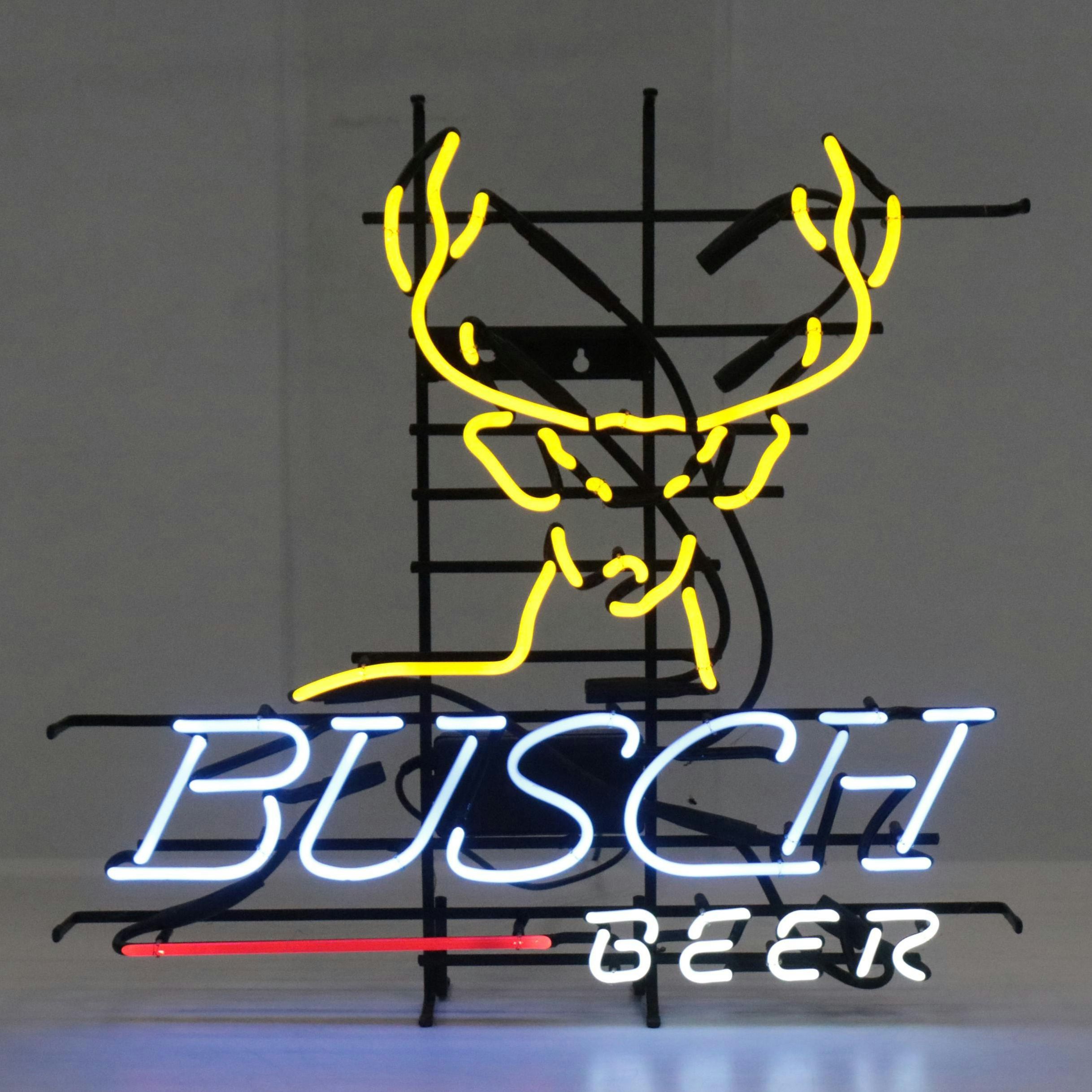 Busch Beer Advertising Neon Sign, 2001