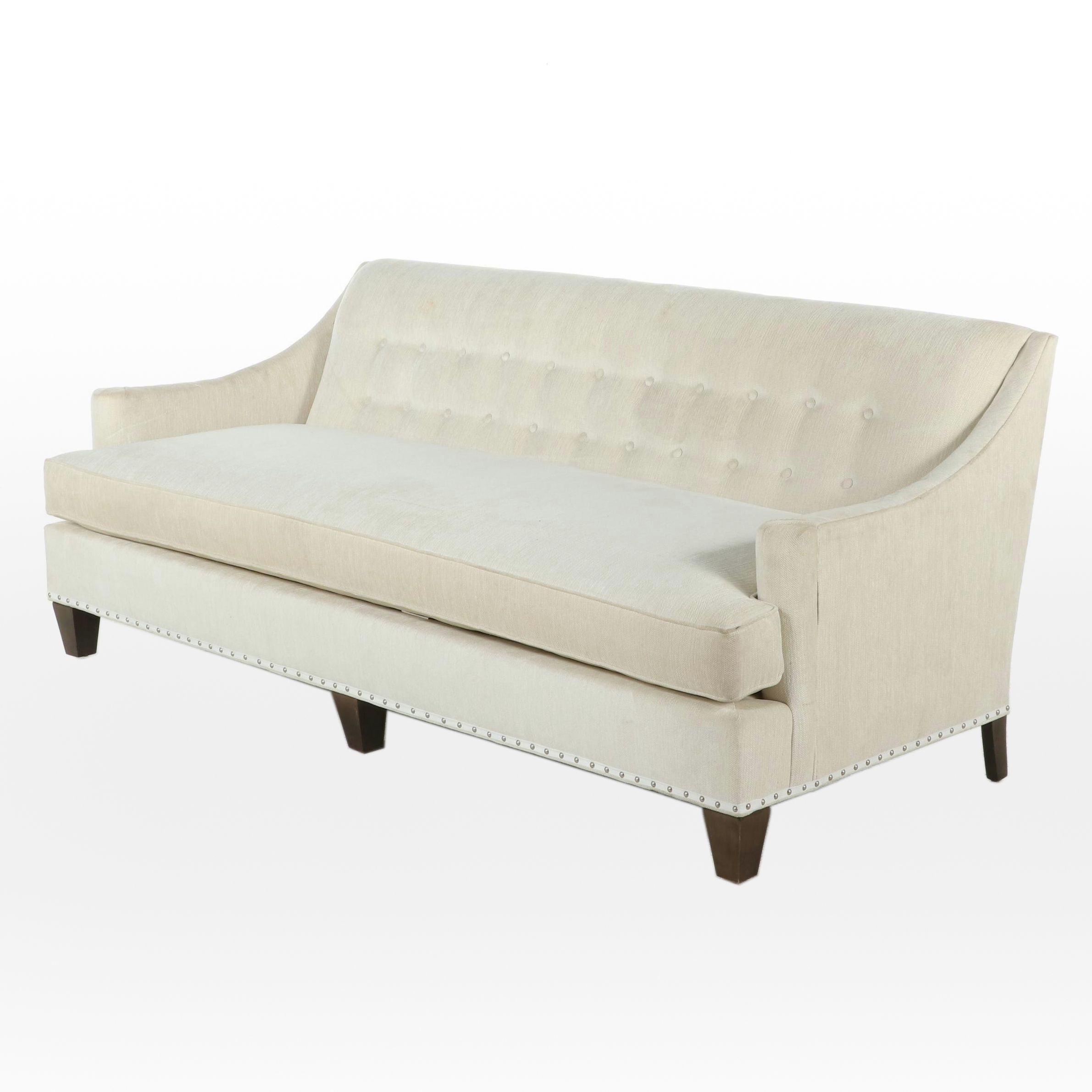 Stanford Furniture Contemporary Button-Tufted Sofa