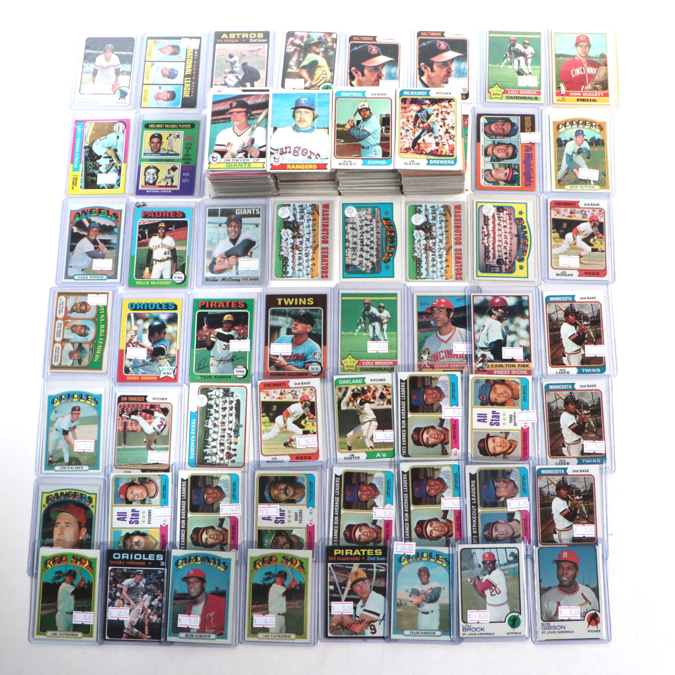 1970s Topps Lou Brock, Brooks Robinson, Frank Robinson and More Baseball Cards
