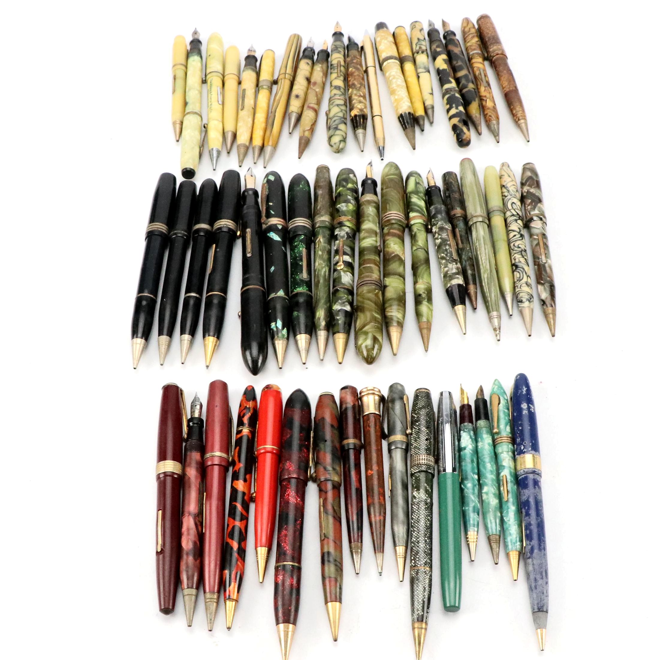 Avon Celluloid Pen with Faux MOP Inlays and More