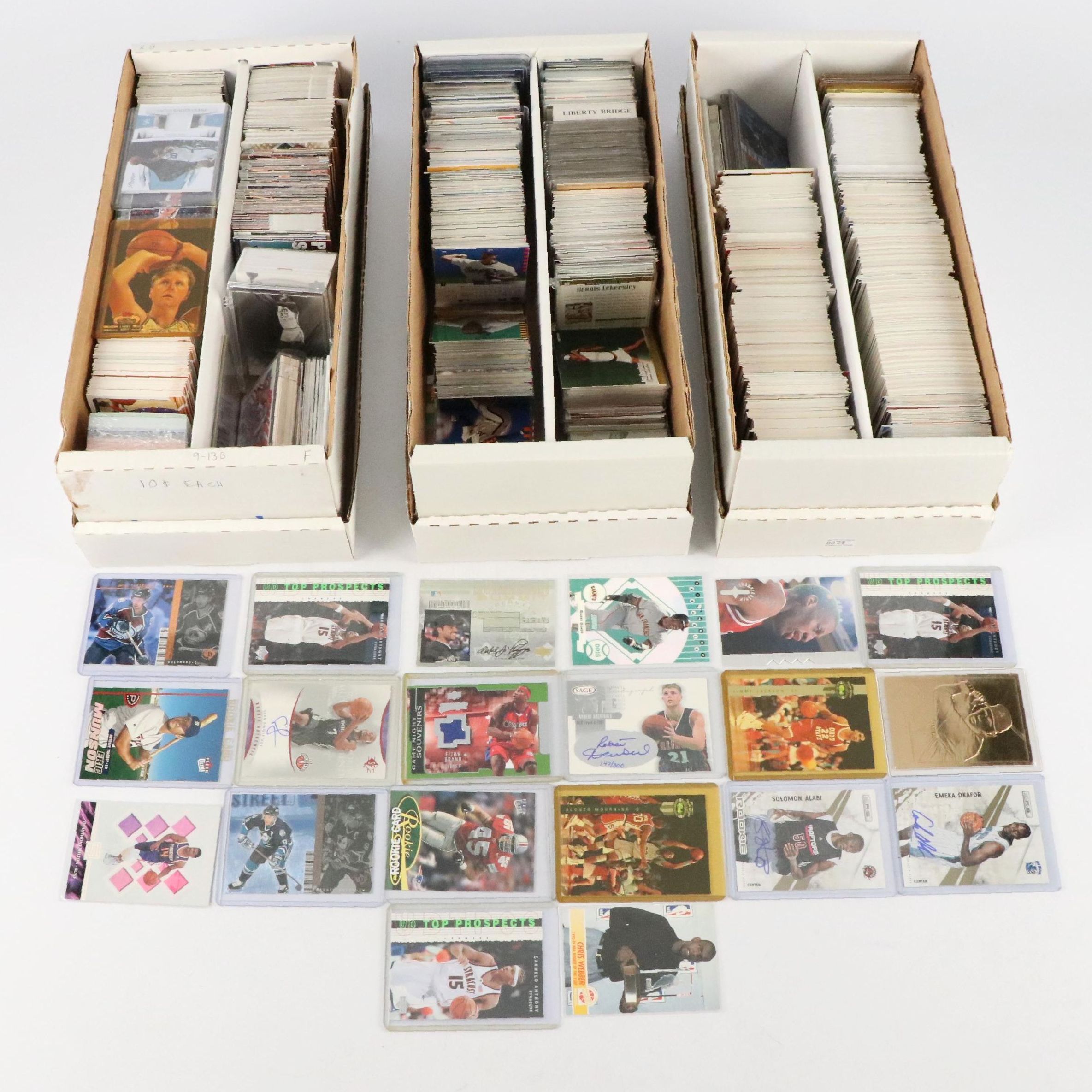 1990s–2000s Eric Munson, Carmelo Anthony, Peter Forsberg and More Sports Cards