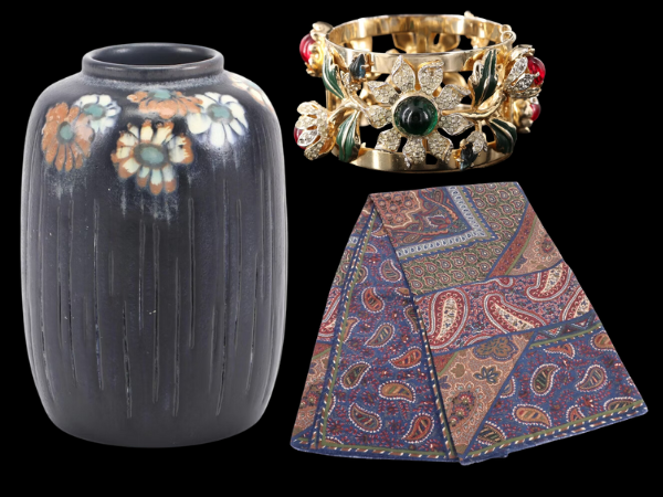 A Keenly Curated Collection: Art, Pottery, Designer Accessories & Jewelry